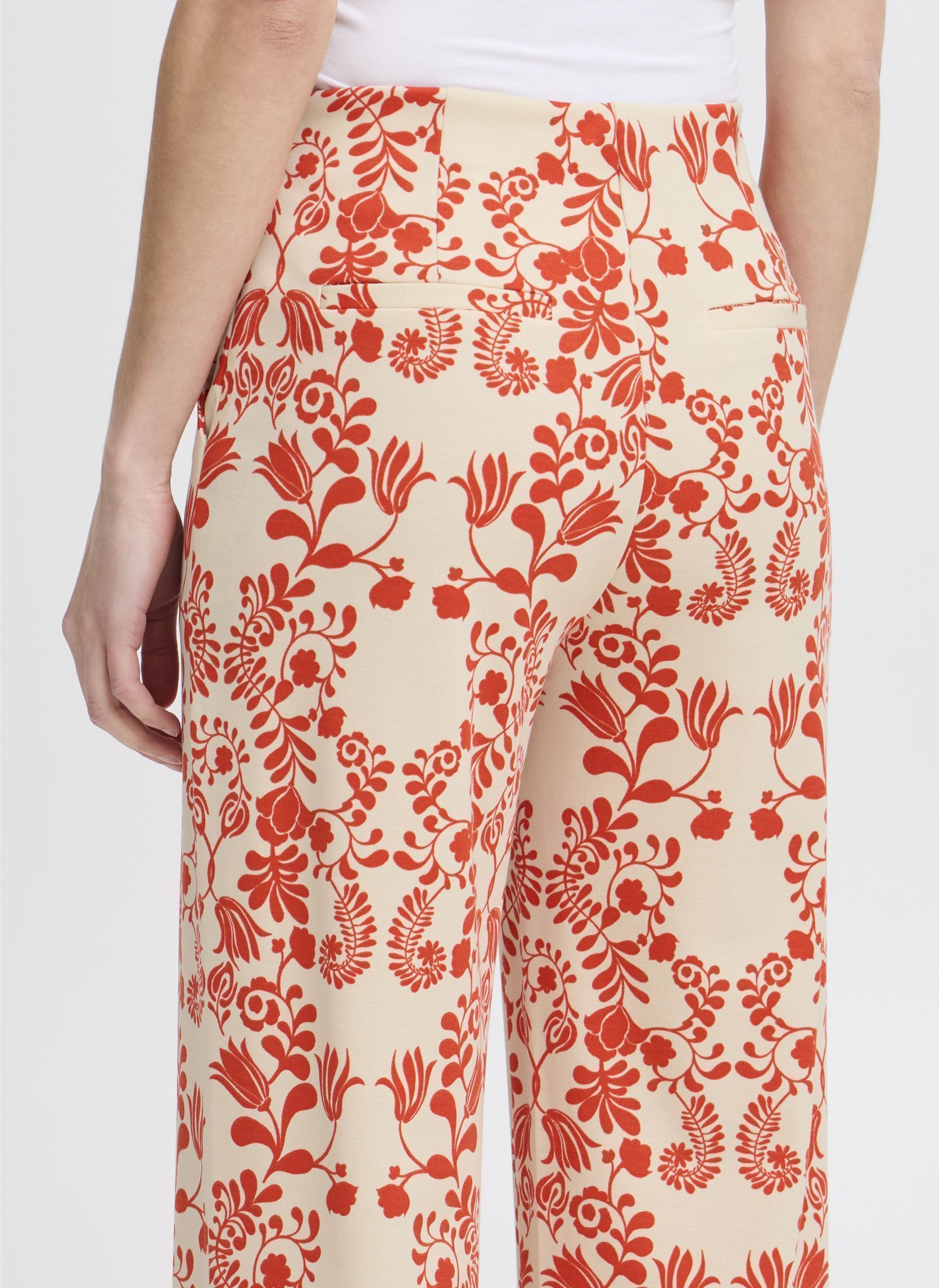 Weite Hosen IHKATE PRINT WIDE PA5 damen rot Ichi Weite Hosen IHKATE PRINT WIDE PA5 damen rot Fiesta Flower aop