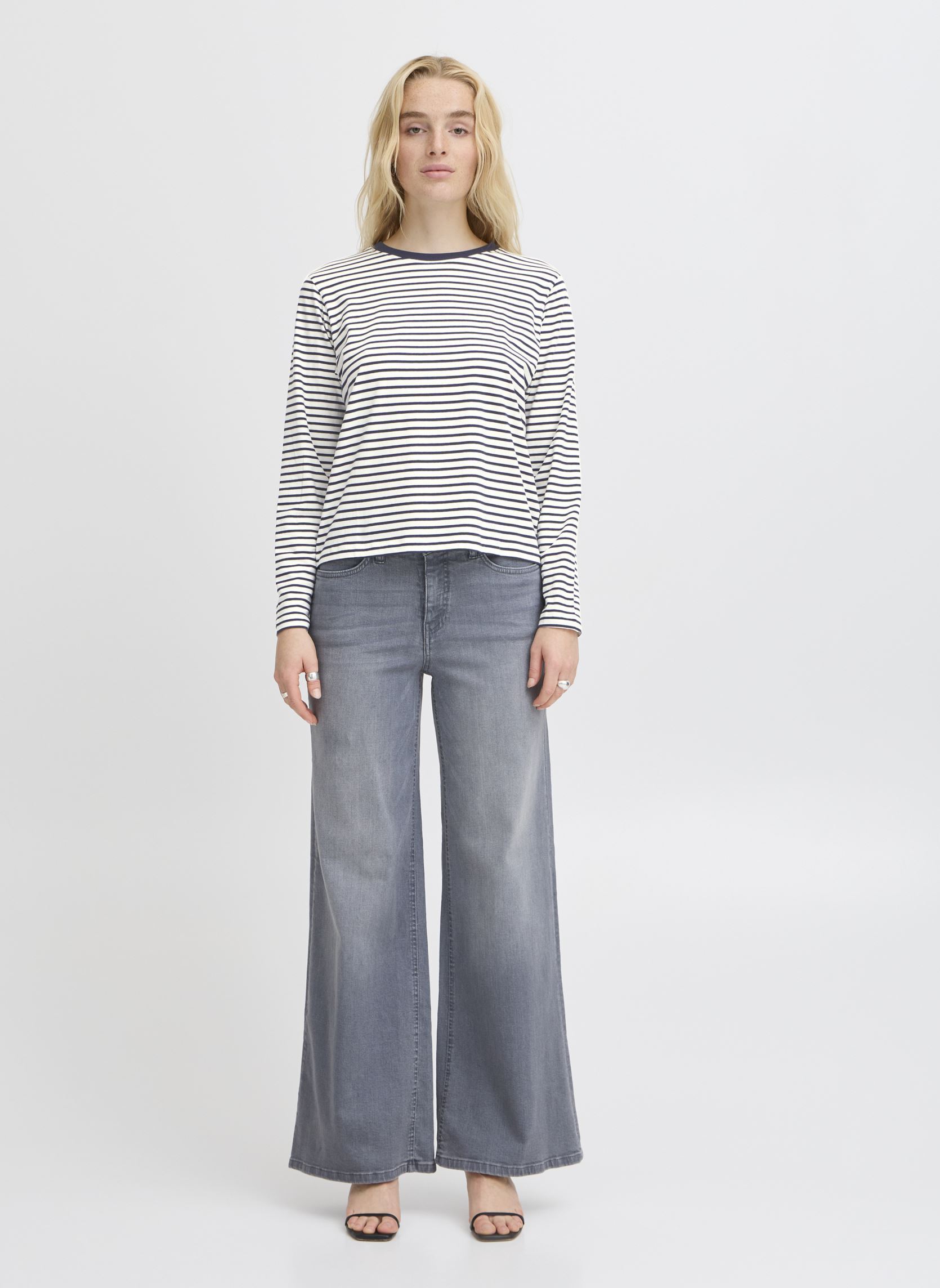 Langarm-T-Shirts IHMIRA LOOSE LS3 damen weiß Ichi Langarm-T-Shirts IHMIRA LOOSE LS3 damen weiß Cloud Dancer w. Total Eclipse
