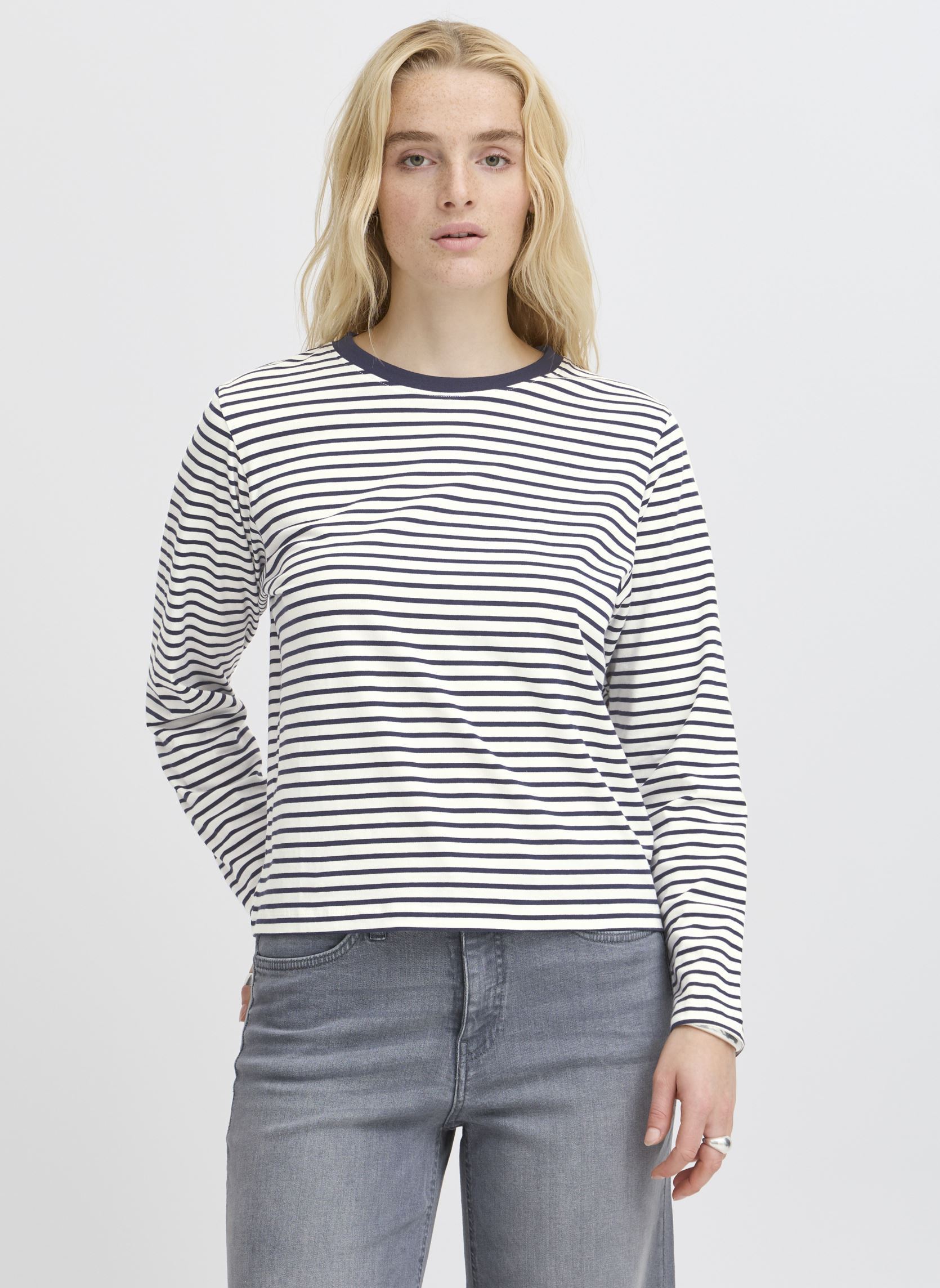 Langarm-T-Shirts IHMIRA LOOSE LS3 damen weiß Ichi Langarm-T-Shirts IHMIRA LOOSE LS3 damen weiß Cloud Dancer w. Total Eclipse