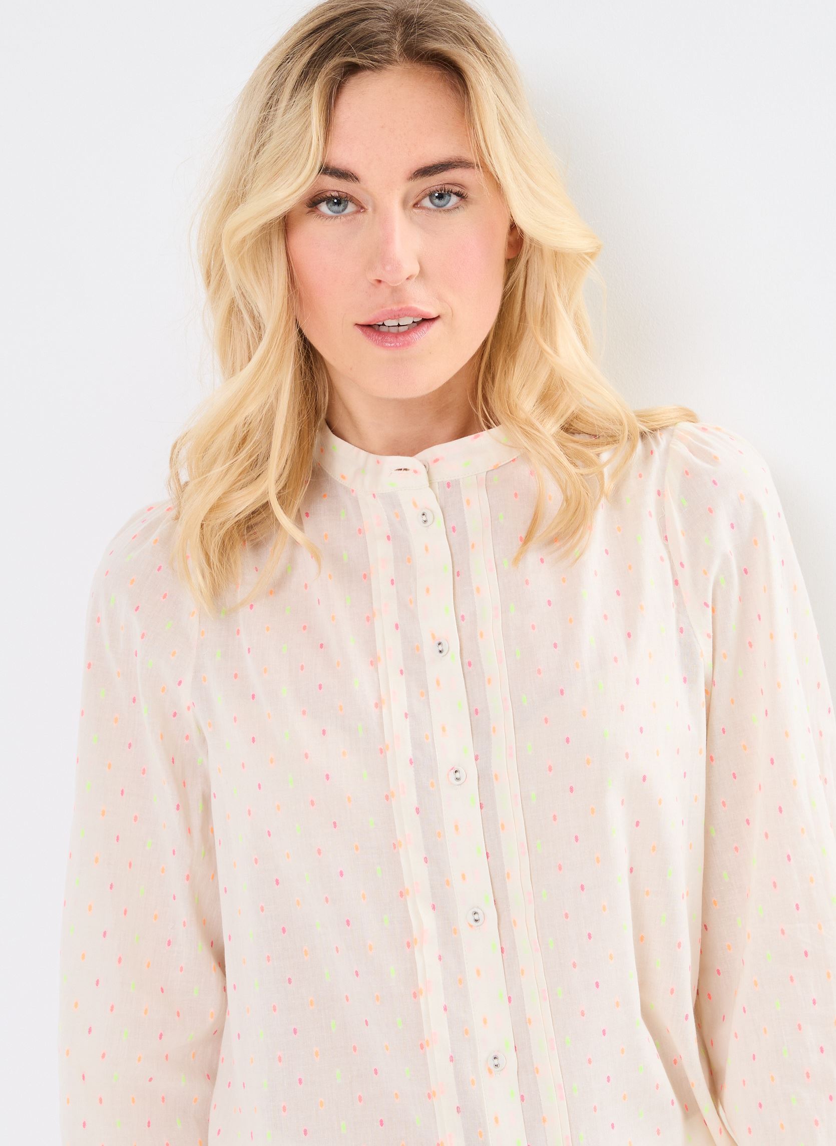 Blouses met lange mouwen IHFIVOLA SH dames wit Ichi Blouses met lange mouwen IHFIVOLA SH dames wit Birch