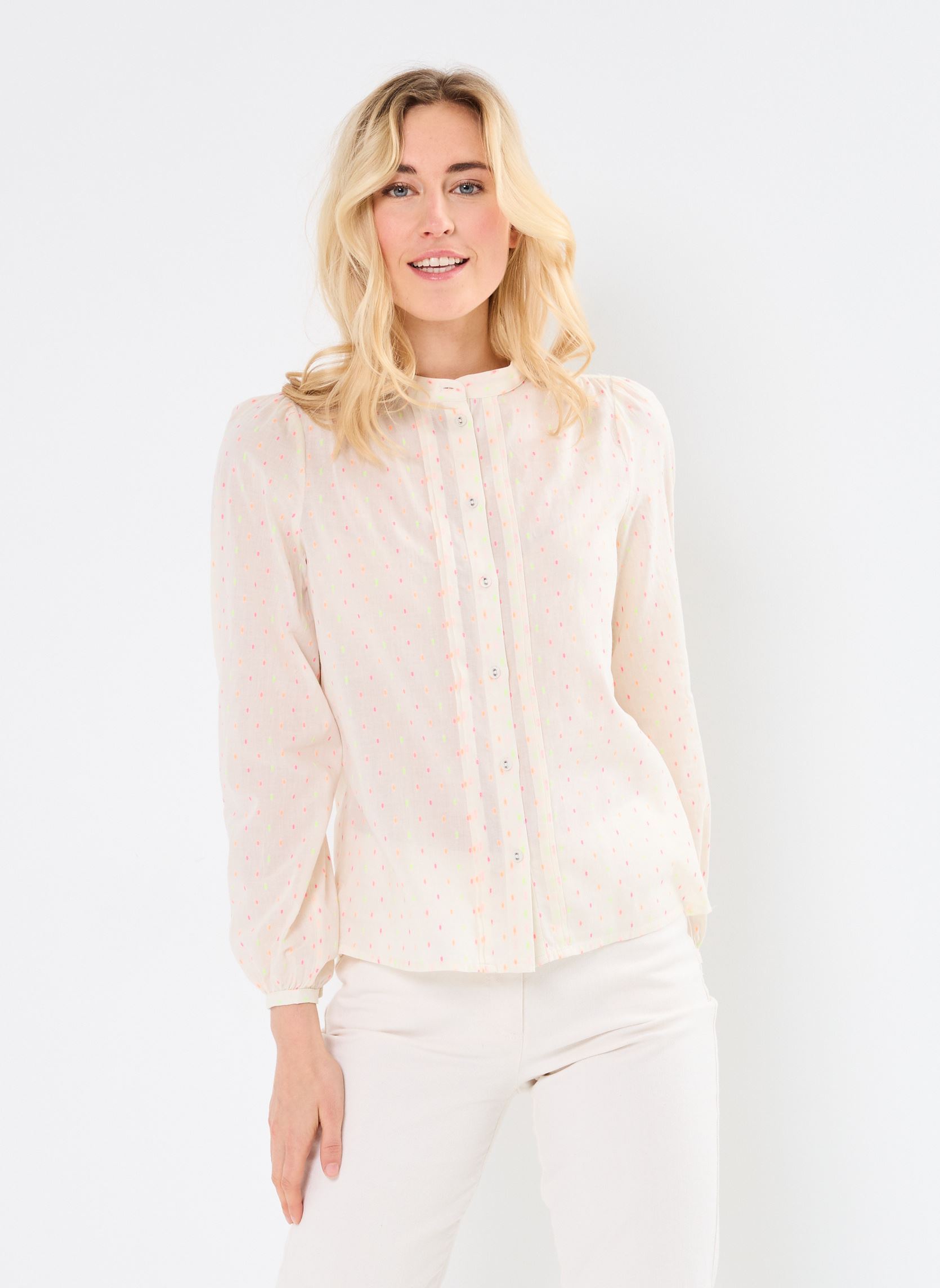 Blouses met lange mouwen IHFIVOLA SH dames wit Ichi Blouses met lange mouwen IHFIVOLA SH dames wit Birch