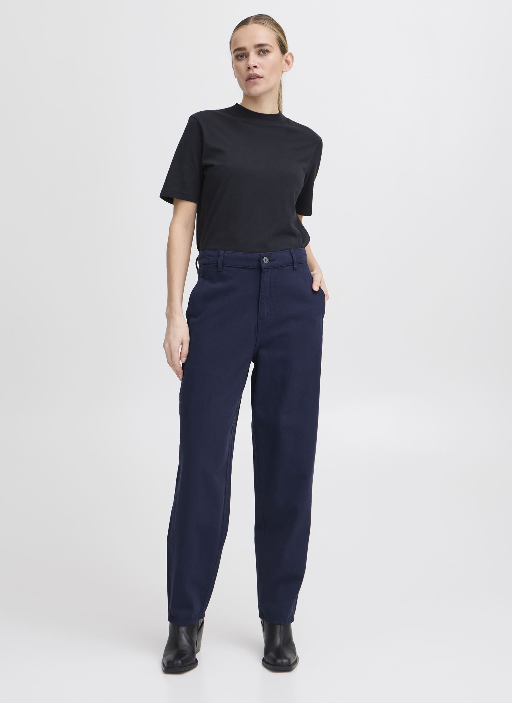 Pantaloni dritti IHHEZANO PA donna blu Ichi Pantaloni dritti IHHEZANO PA donna blu Medieval Blue