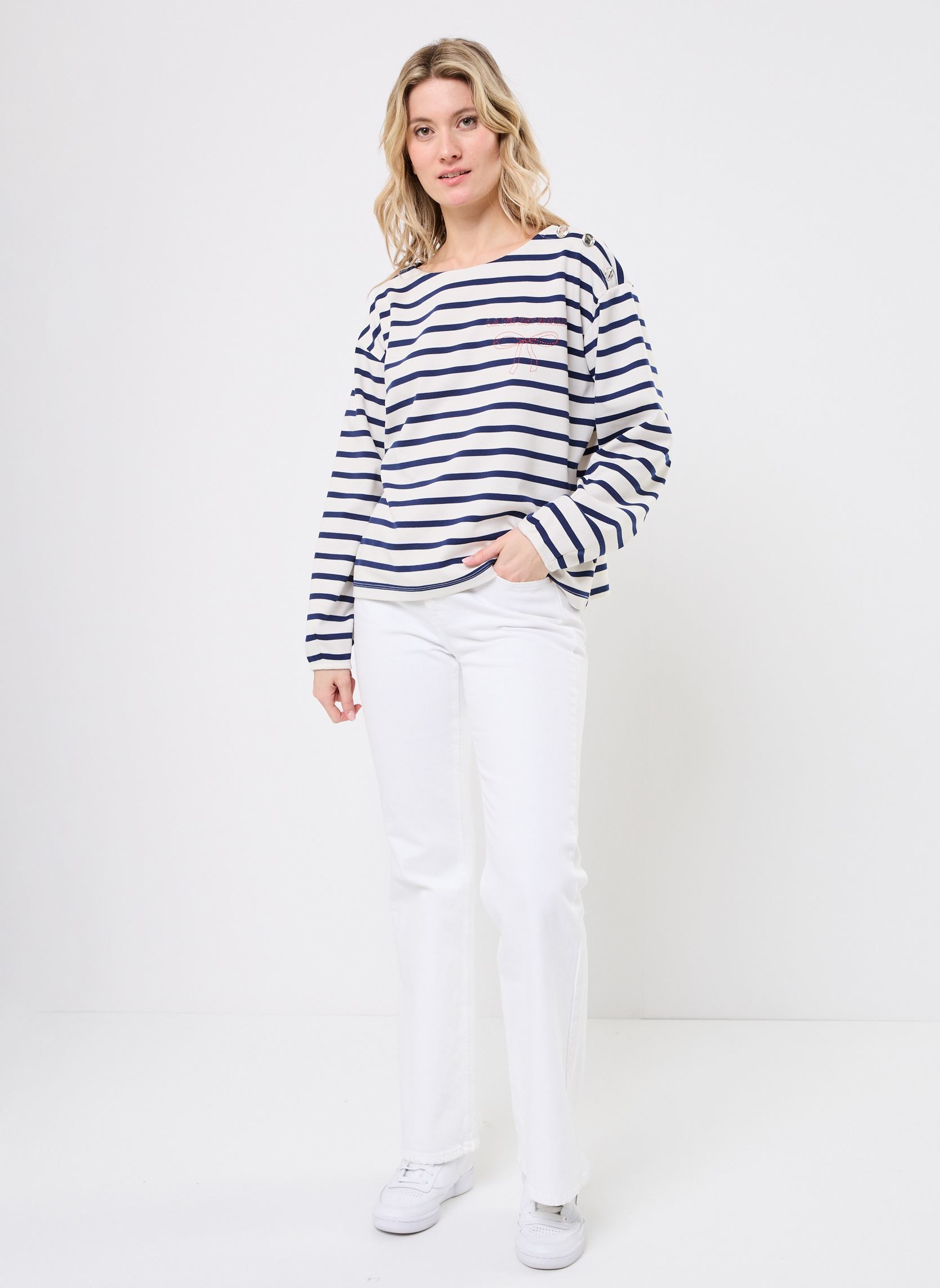 Sweatshirts IHITIRA SW2 damen weiß Ichi Sweatshirts IHITIRA SW2 damen weiß Birch