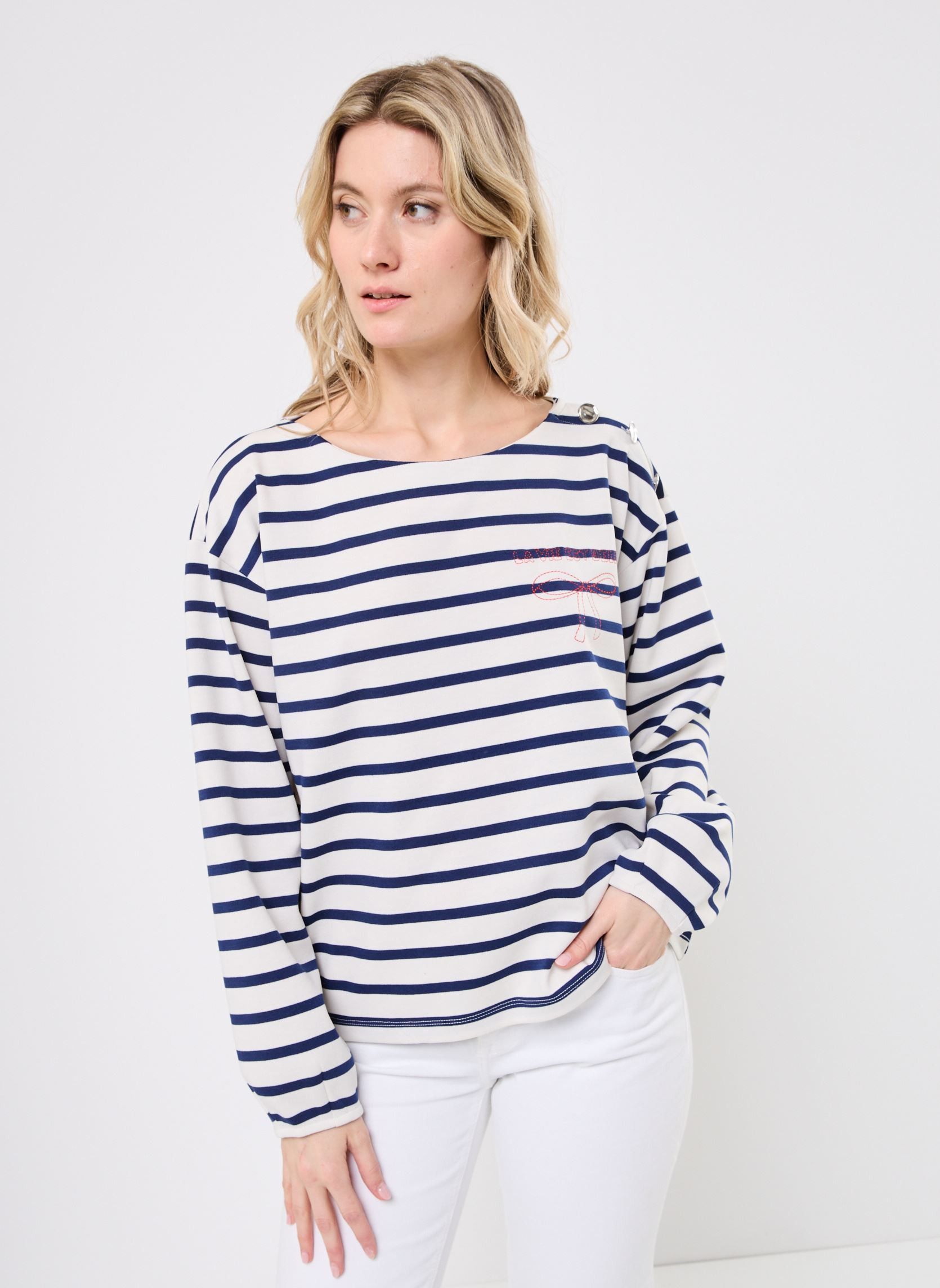 Sweatshirts IHITIRA SW2 damen weiß Ichi Sweatshirts IHITIRA SW2 damen weiß Birch