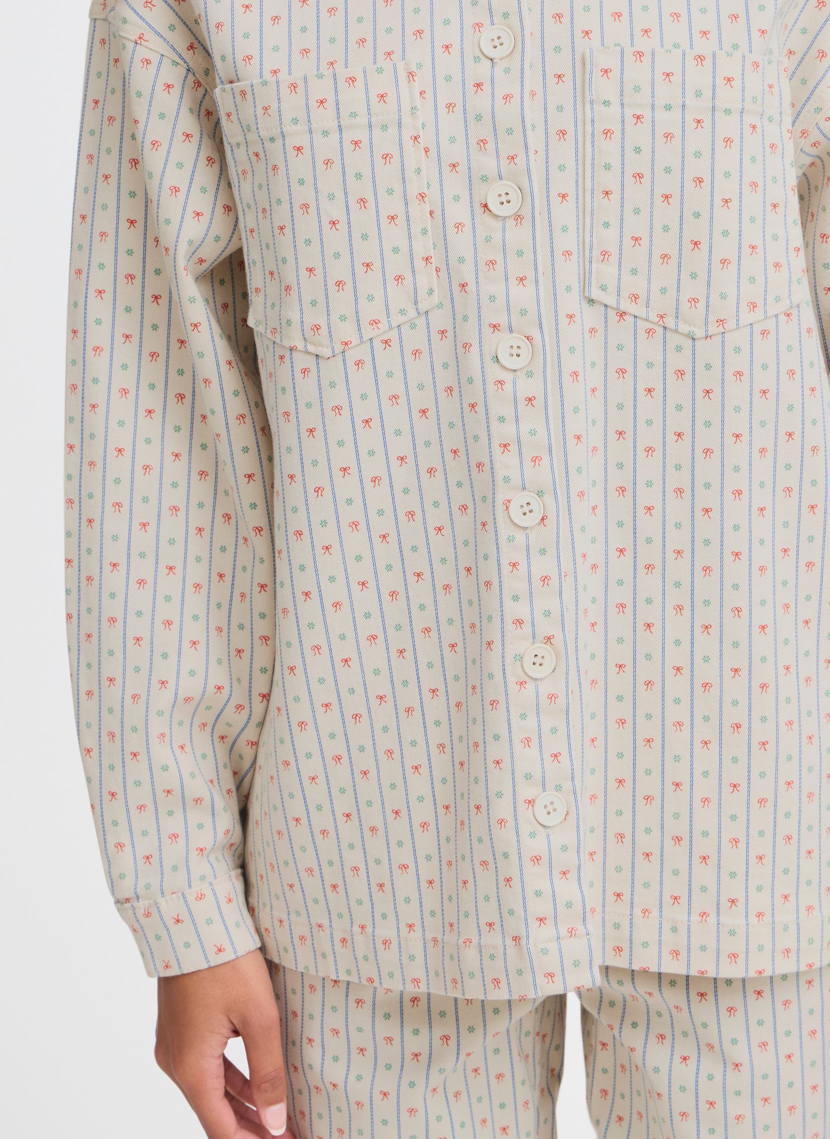 Chemises manches longues IHBROKES SH femme blanc Ichi Chemises manches longues IHBROKES SH femme blanc Birch