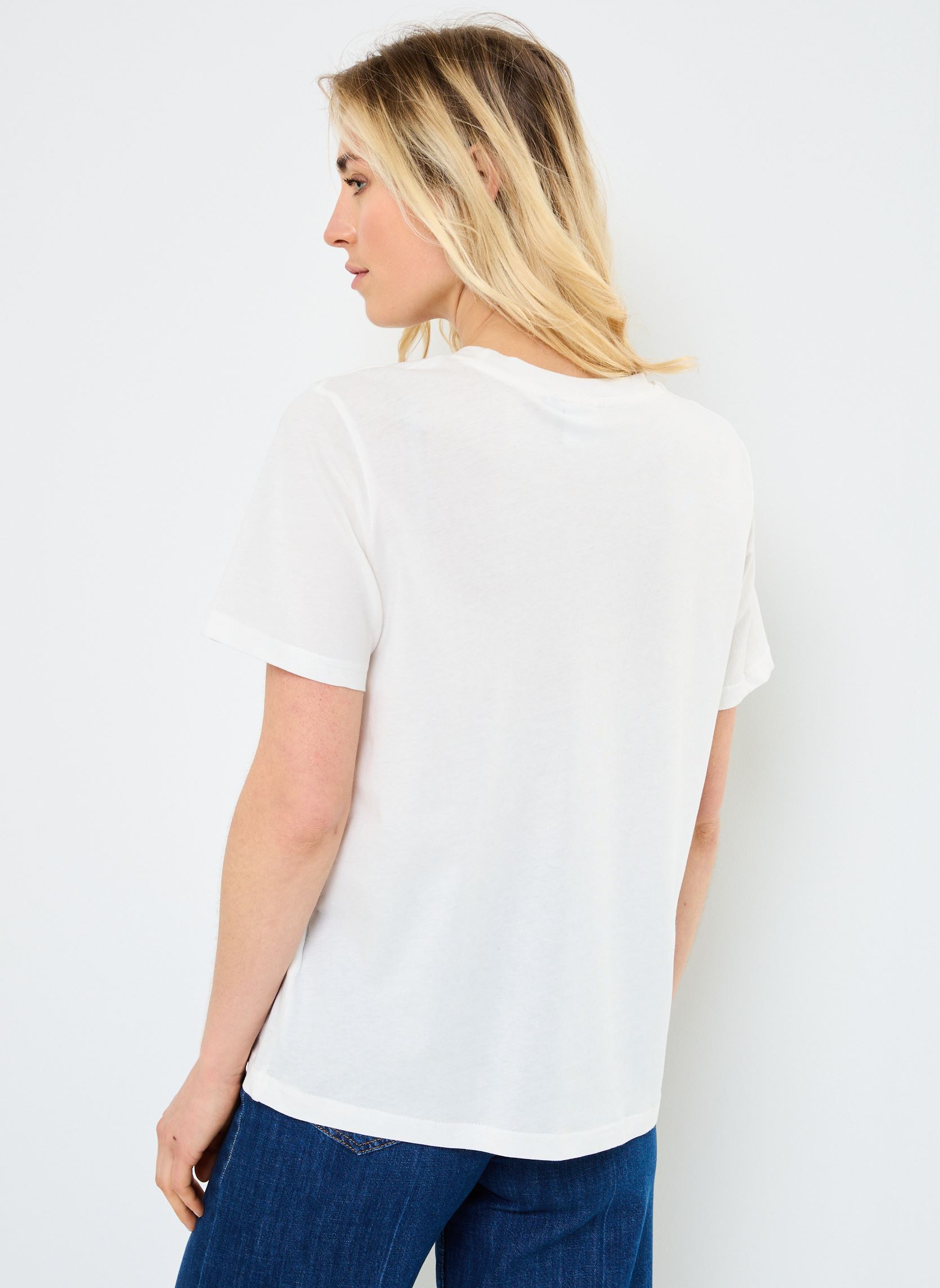 Tee-shirts manches courtes IHMAJOU SS femme blanc Ichi Tee-shirts manches courtes IHMAJOU SS femme blanc Cloud Dancer
