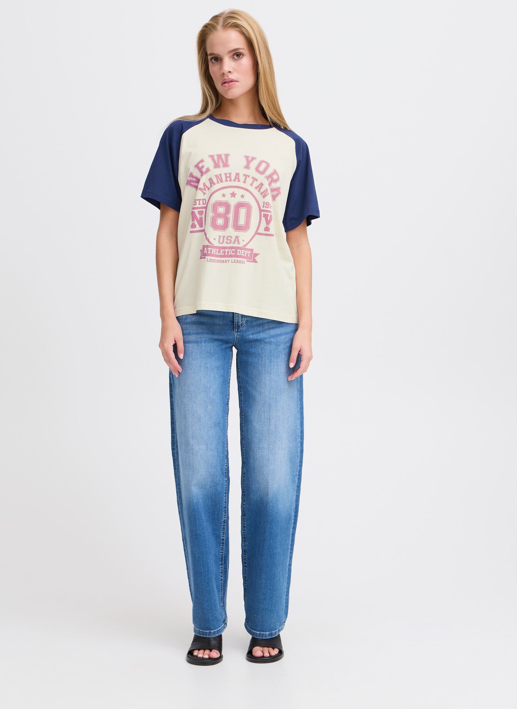T-shirts met korte mouwen IHMONTY SS dames wit Ichi T-shirts met korte mouwen IHMONTY SS dames wit Birch