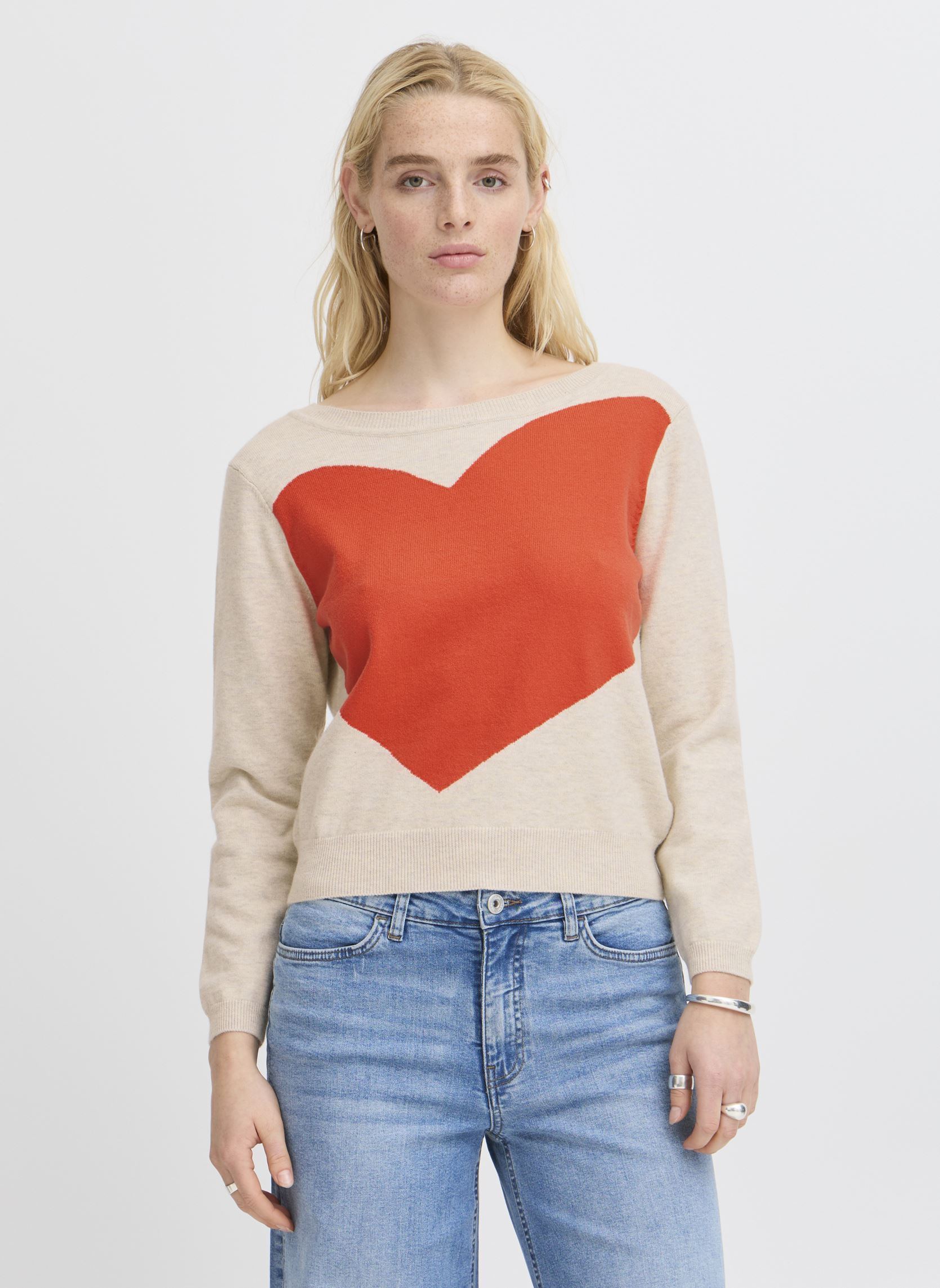 Tee-shirts manches longues IHBRIELLE LS3 femme beige Ichi Tee-shirts manches longues IHBRIELLE LS3 femme beige OATMEAL MLG W. FIESTA