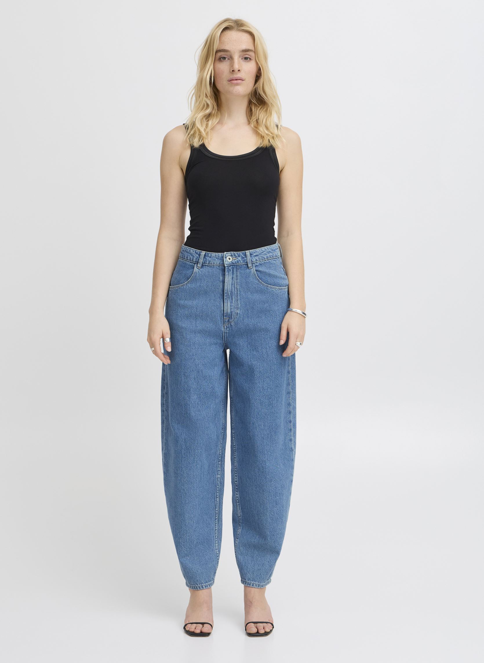 Wijde jeans / Flared Jeans IHBERISEL PA dames blauw Ichi Wijde jeans / Flared Jeans IHBERISEL PA dames blauw Medium blue stone washed