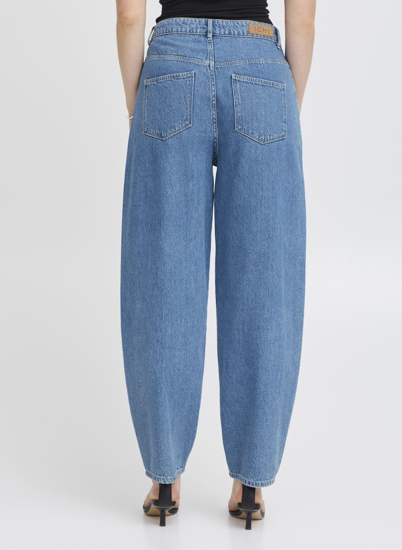 ICHI Ihmalis Pa Pantaloni Casual Donna – Morbidi A Gamba Larga Con Elastico, In Lana