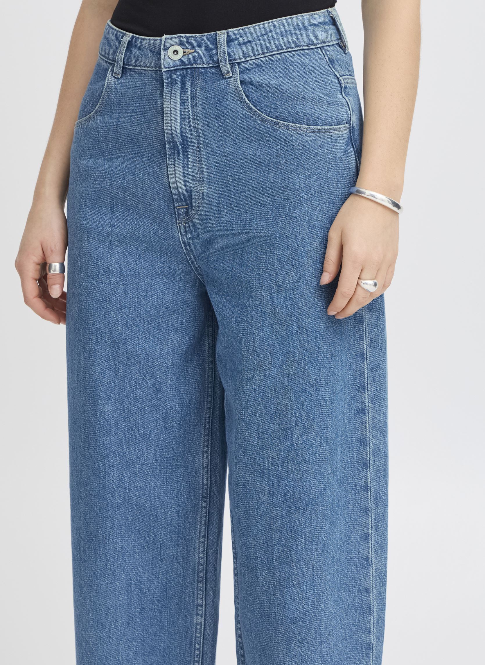 Wijde jeans / Flared Jeans IHBERISEL PA dames blauw Ichi Wijde jeans / Flared Jeans IHBERISEL PA dames blauw Medium blue stone washed