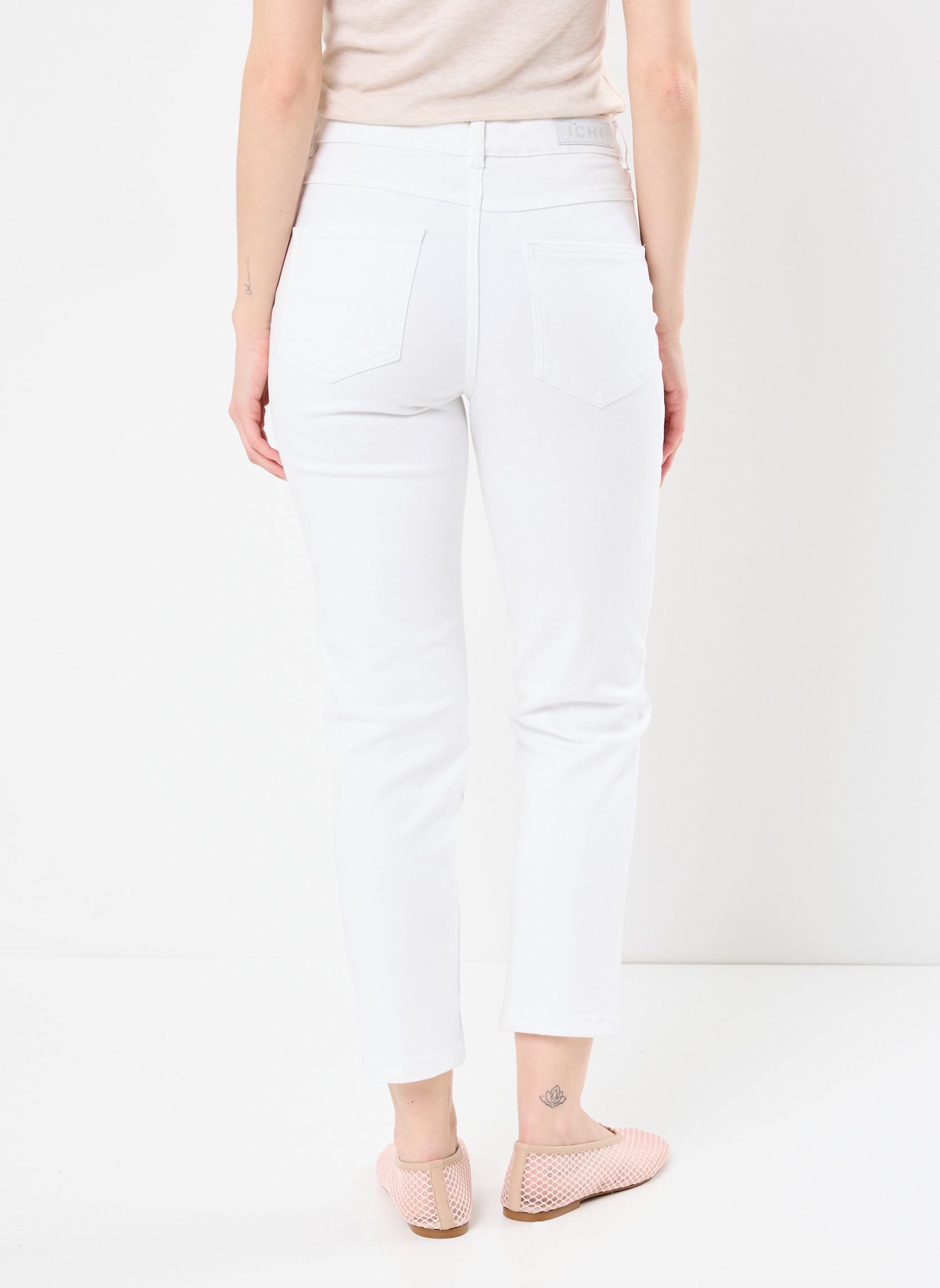 Straight Leg Hosen IHZIGGY RAVEN damen weiß Ichi Straight Leg Hosen IHZIGGY RAVEN damen weiß Blanc De Blanc
