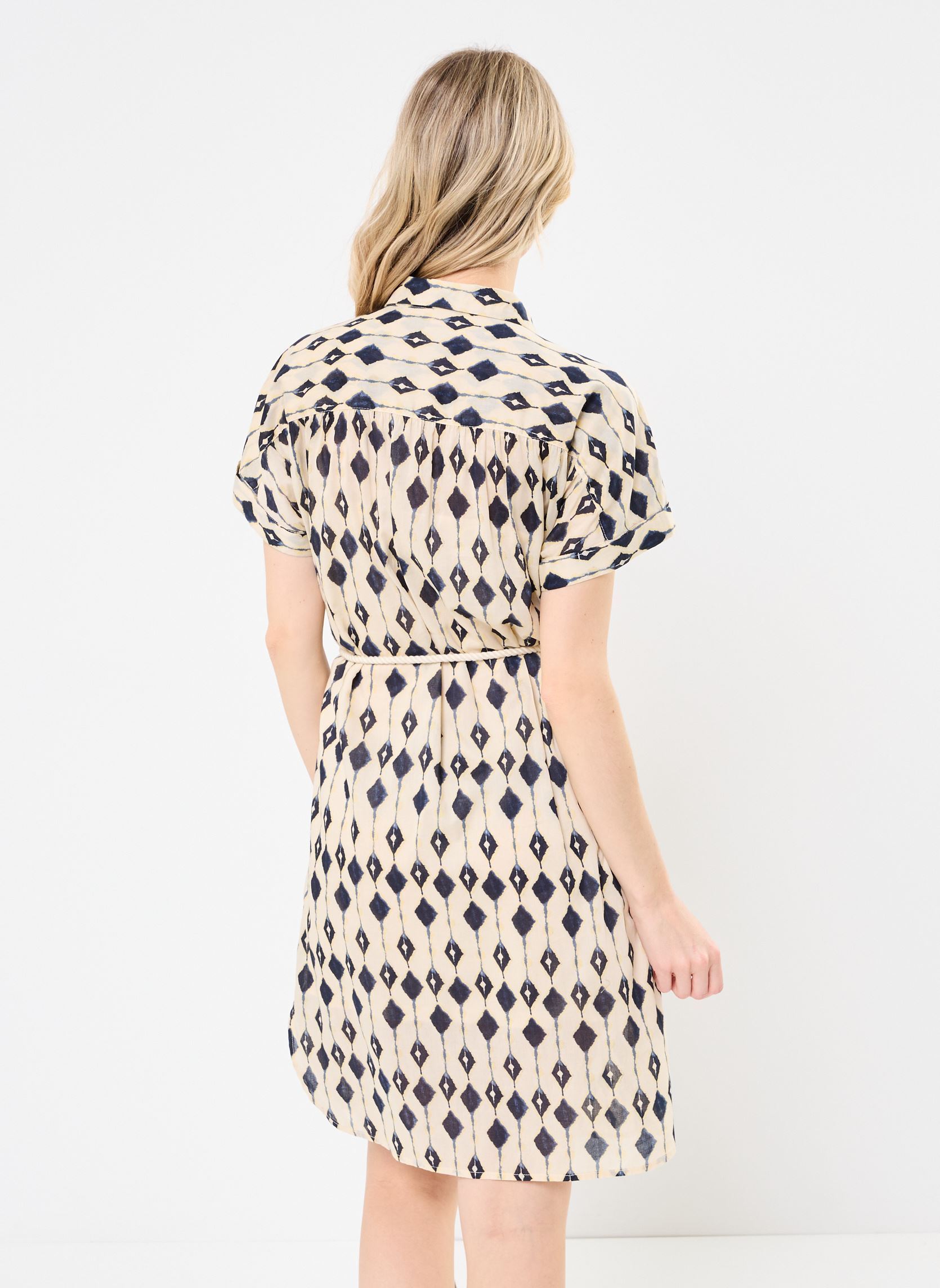 Vestidos IHEMMERETTA DR3 mujer beige Ichi Vestidos IHEMMERETTA DR3 mujer beige Total Eclipse Ikat aop