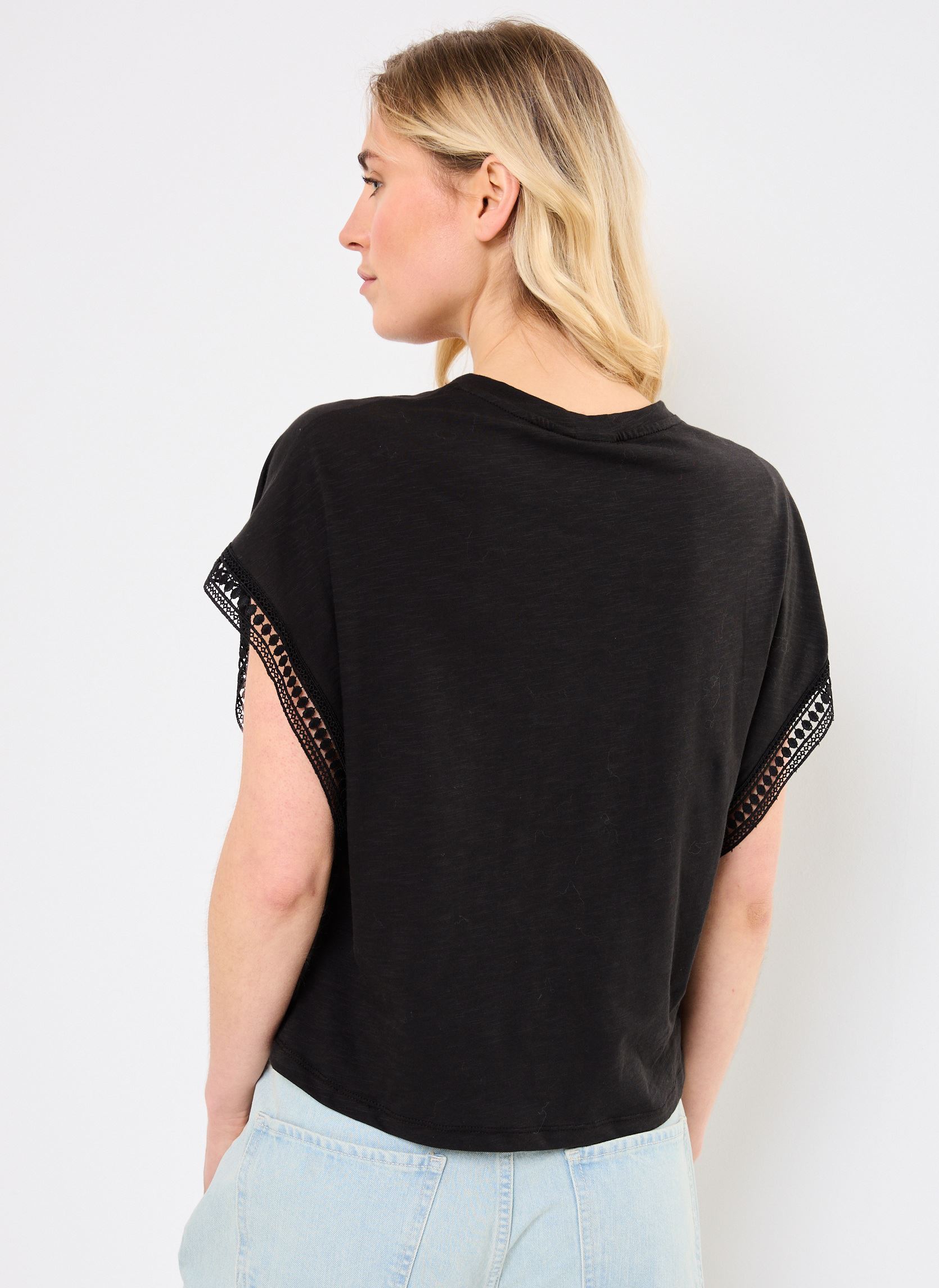 Tee-shirts manches courtes IHOLYA SS4 femme noir Ichi Tee-shirts manches courtes IHOLYA SS4 femme noir Black