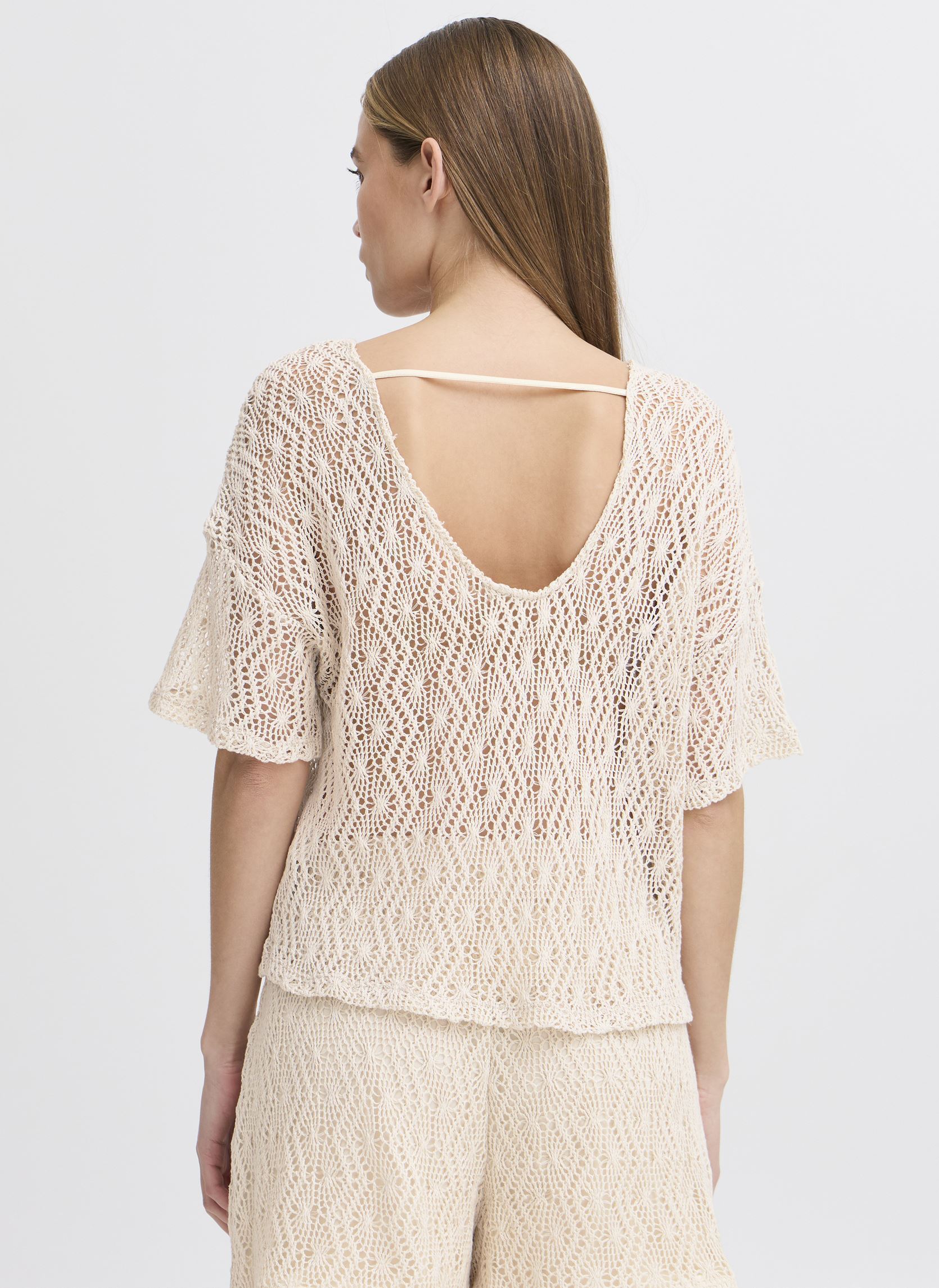 Blouses manches courtes IHNAONNA SS femme beige Ichi Blouses manches courtes IHNAONNA SS femme beige Birch