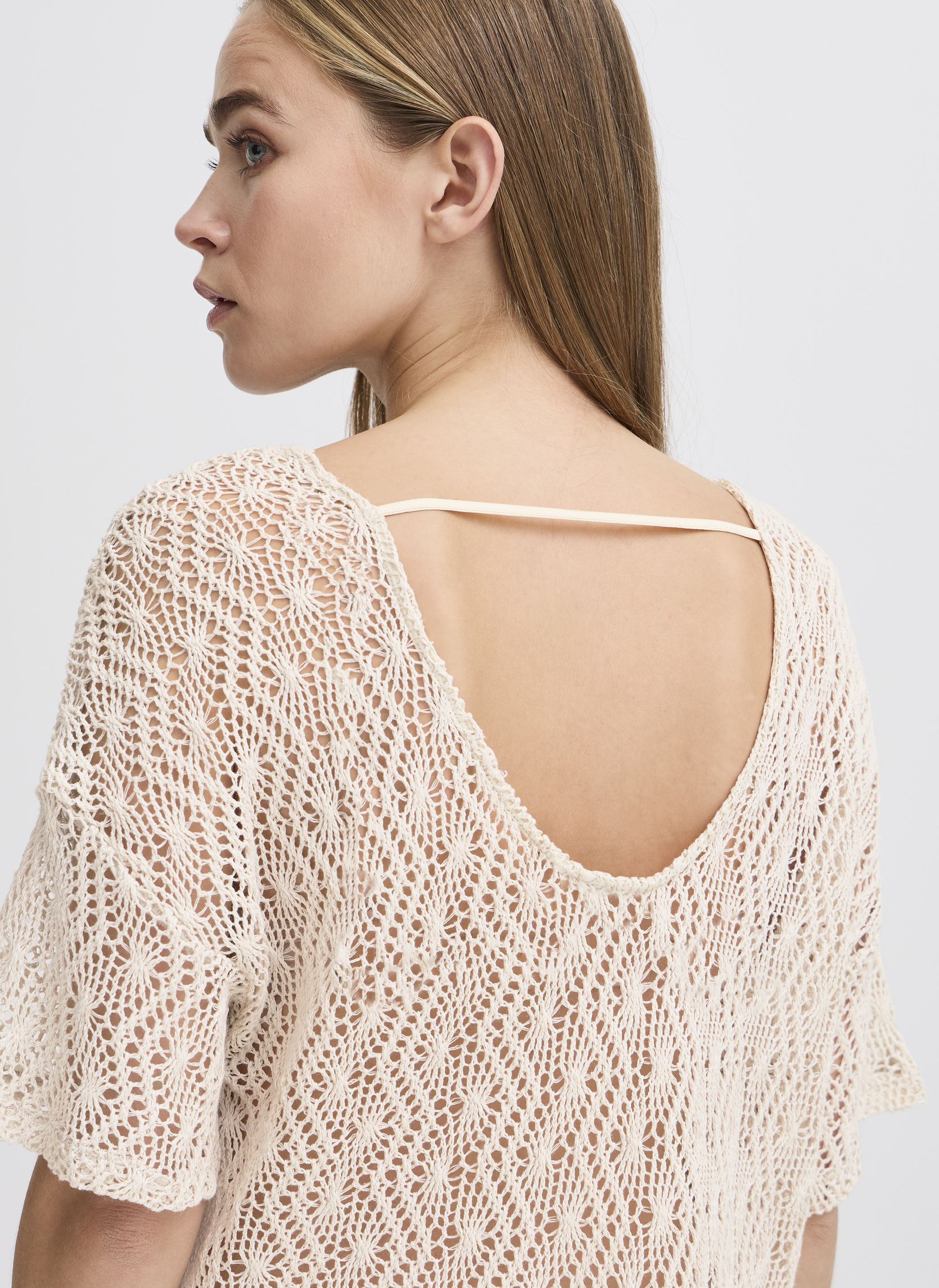 Blouses manches courtes IHNAONNA SS femme beige Ichi Blouses manches courtes IHNAONNA SS femme beige Birch