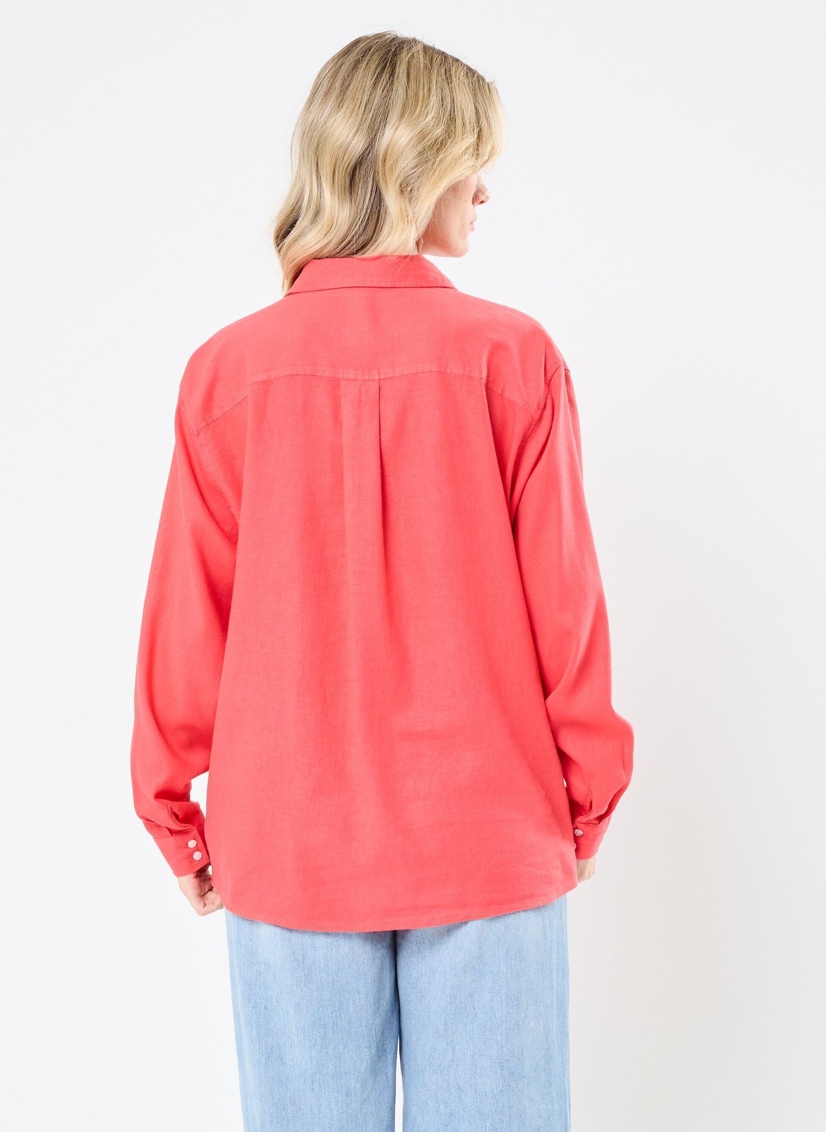 Chemises manches longues IHLINNO SH femme multicolore Ichi Chemises manches longues IHLINNO SH femme multicolore GERANIUM