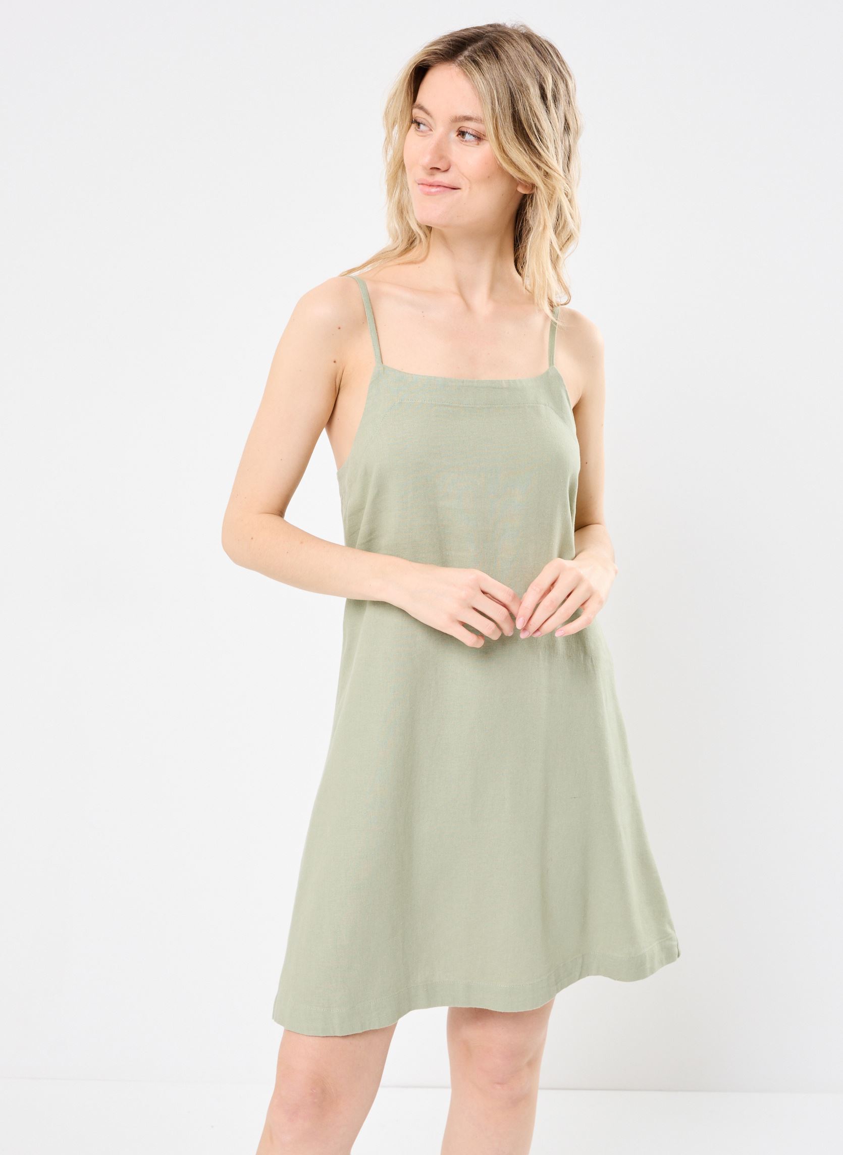 Robes IHLINNO DR4 femme vert Ichi Robes IHLINNO DR4 femme vert Tea