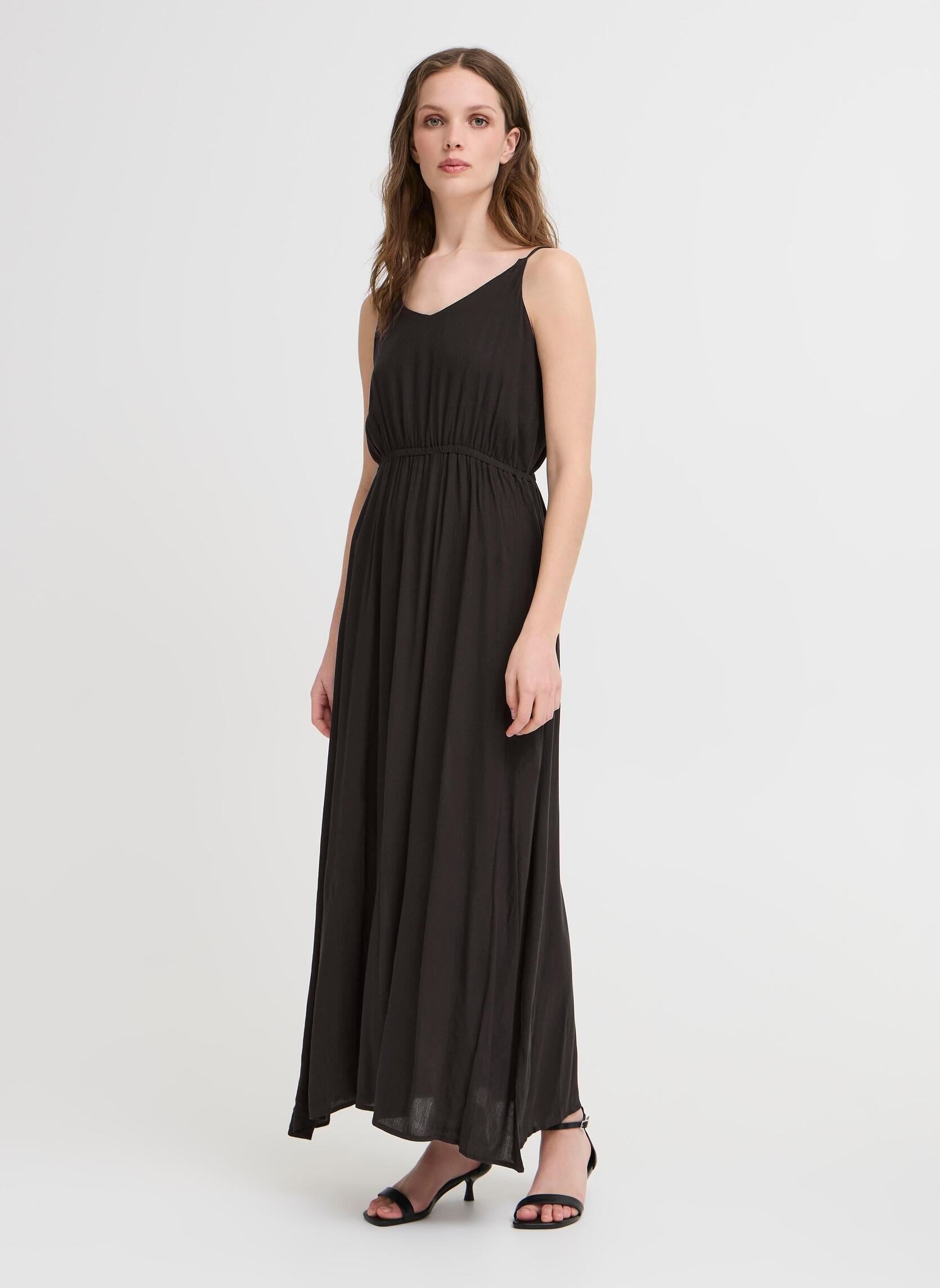 Lange Kleider IHMARRAKECH SO DR19 damen schwarz Ichi Lange Kleider IHMARRAKECH SO DR19 damen schwarz BLACK