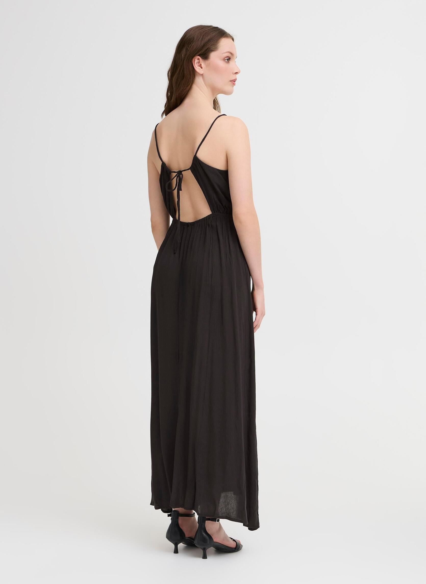 Lange Kleider IHMARRAKECH SO DR19 damen schwarz Ichi Lange Kleider IHMARRAKECH SO DR19 damen schwarz BLACK