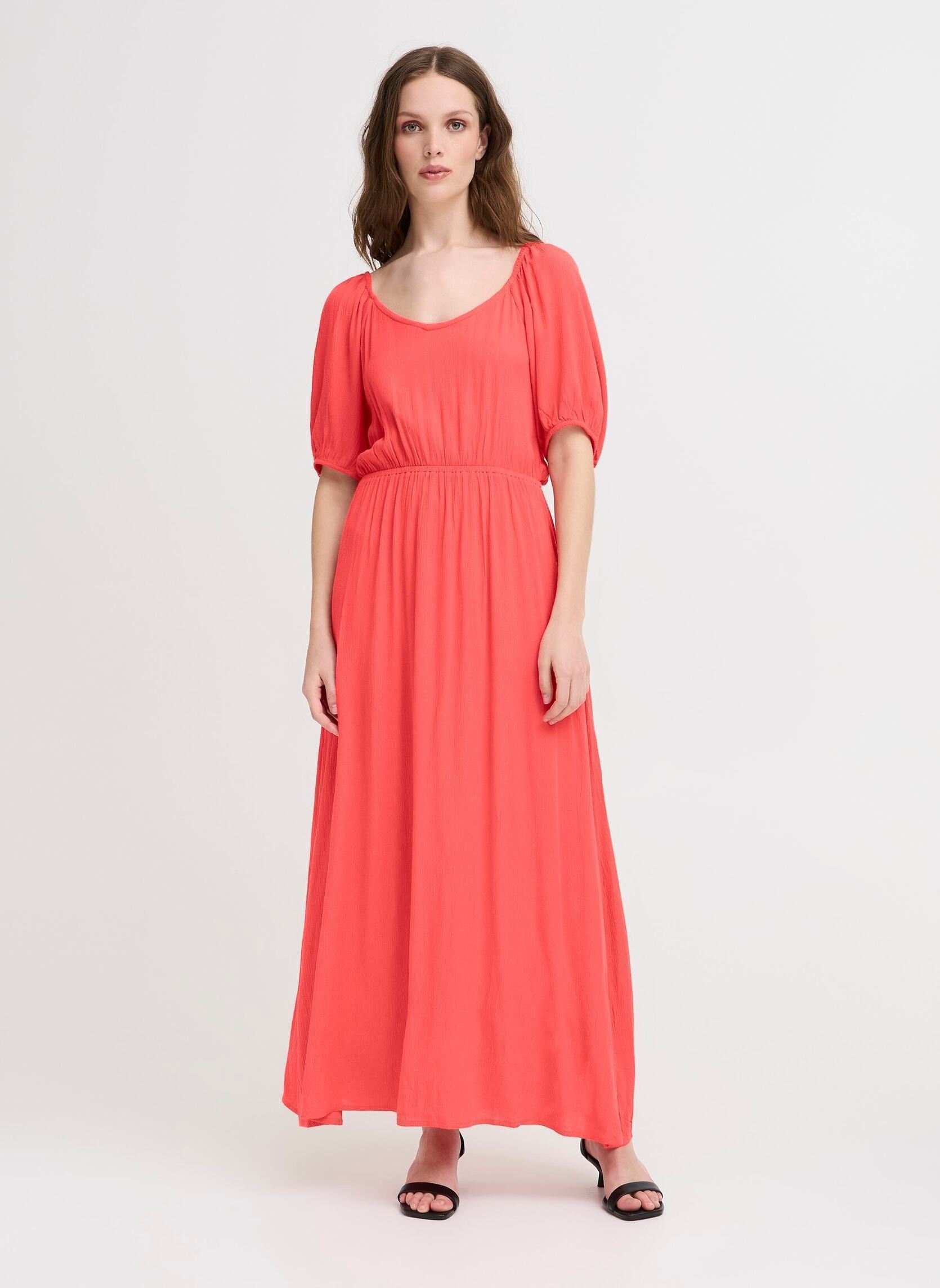 Robes longues IHMARRAKECH SO DR21 femme rose Ichi Robes longues IHMARRAKECH SO DR21 femme rose Geranium