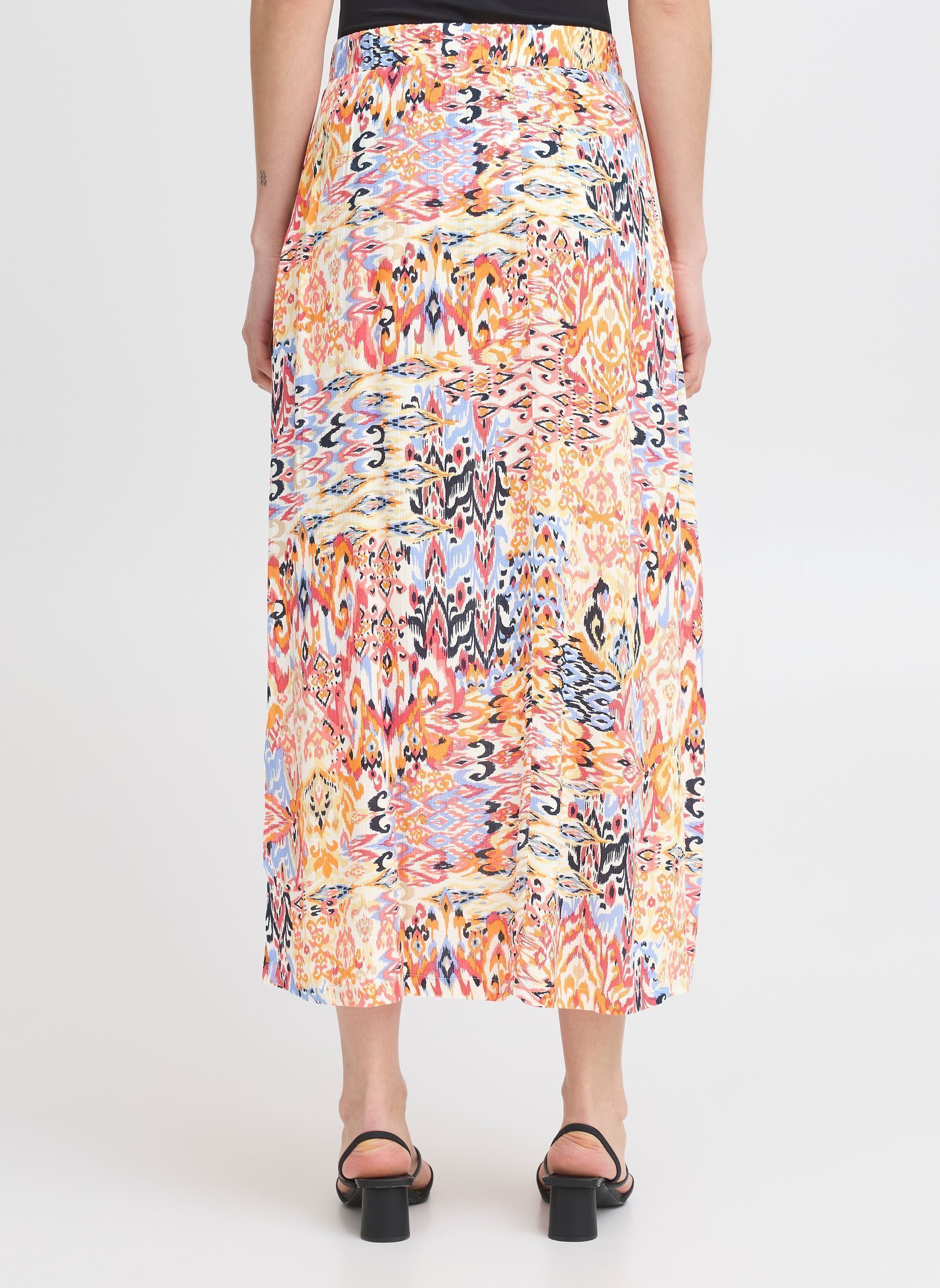 Jupes longues IHMARRAKECH AOP SK10 femme multicolore Ichi Jupes longues IHMARRAKECH AOP SK10 femme multicolore GERANIUM MULTI IKAT AOP