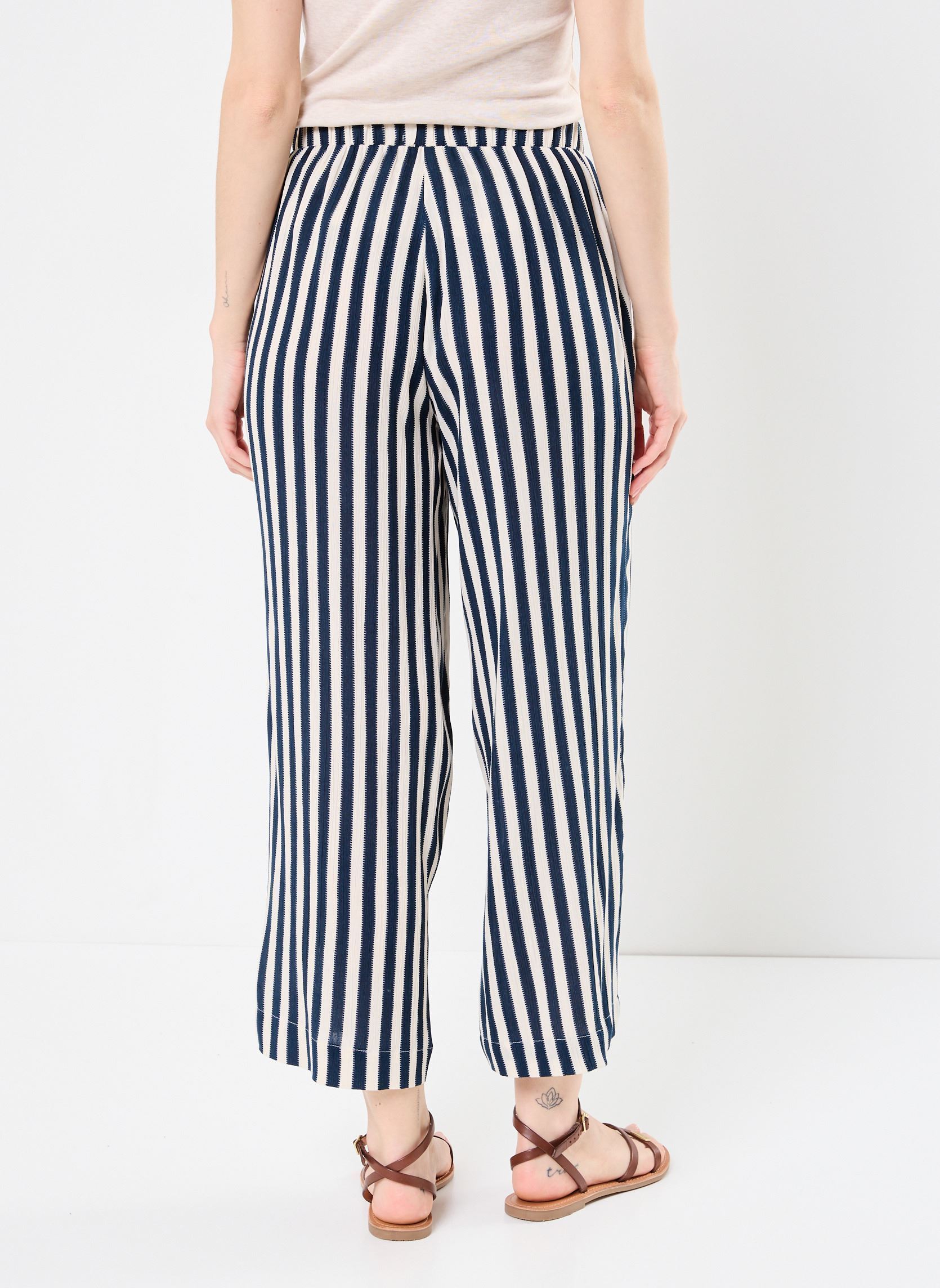 Pantalons larges IHMARRAKECH AOP PA7 femme multicolore Ichi Pantalons larges IHMARRAKECH AOP PA7 femme multicolore Total Eclipse Dotted Stripe Ao