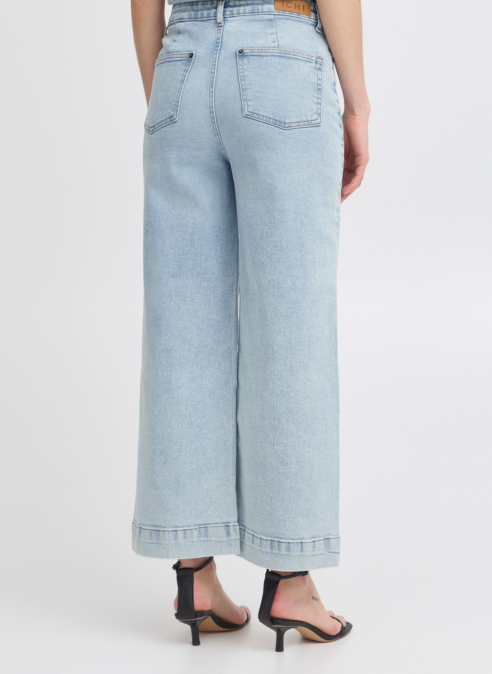 Wijde jeans / Flared Jeans IHARMIOS PA dames blauw Ichi Wijde jeans / Flared Jeans IHARMIOS PA dames blauw LIGHT BLUE WASHED
