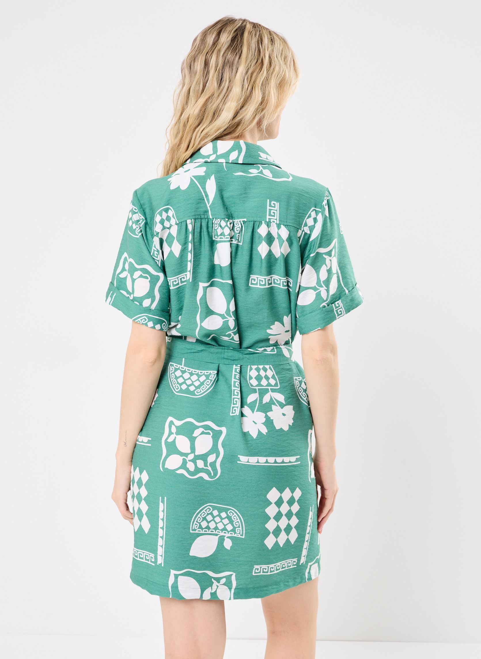 Vestidos IHYETTA DR mujer verde Ichi Vestidos IHYETTA DR mujer verde PINE GREEN RESORT
