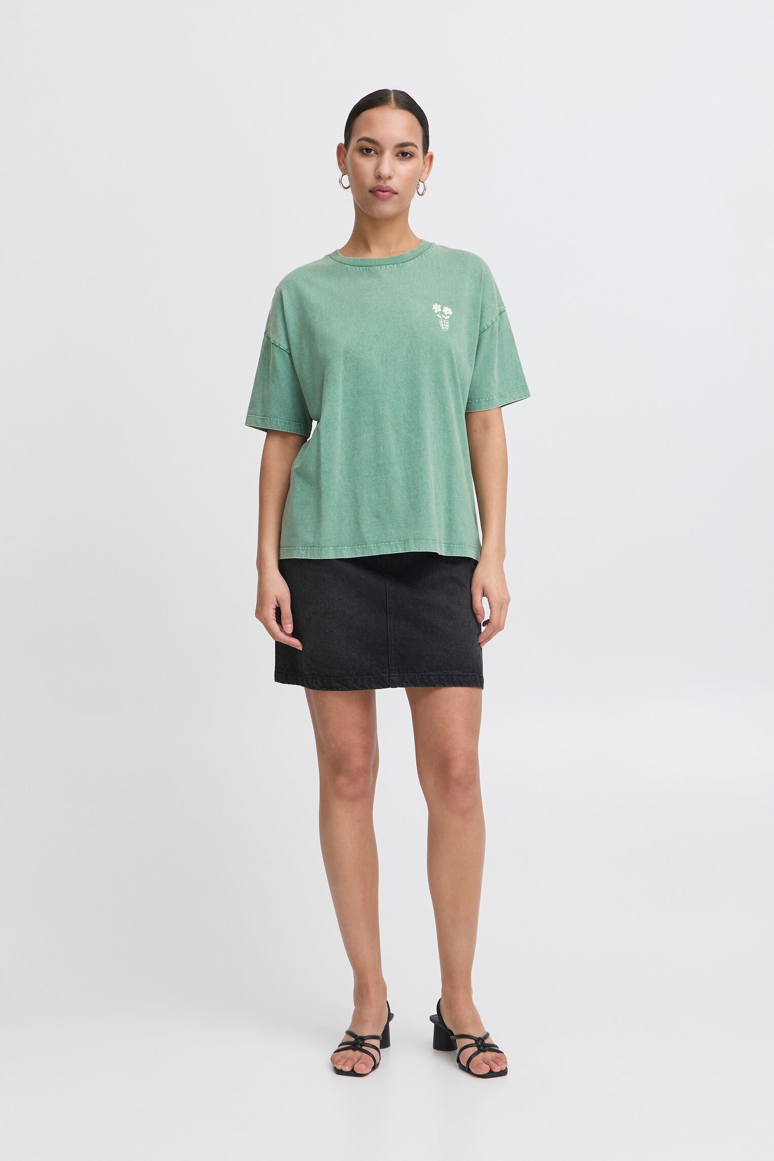 Tee-shirts IHNABINO SS4 femme vert Ichi Tee-shirts IHNABINO SS4 femme vert Pine green