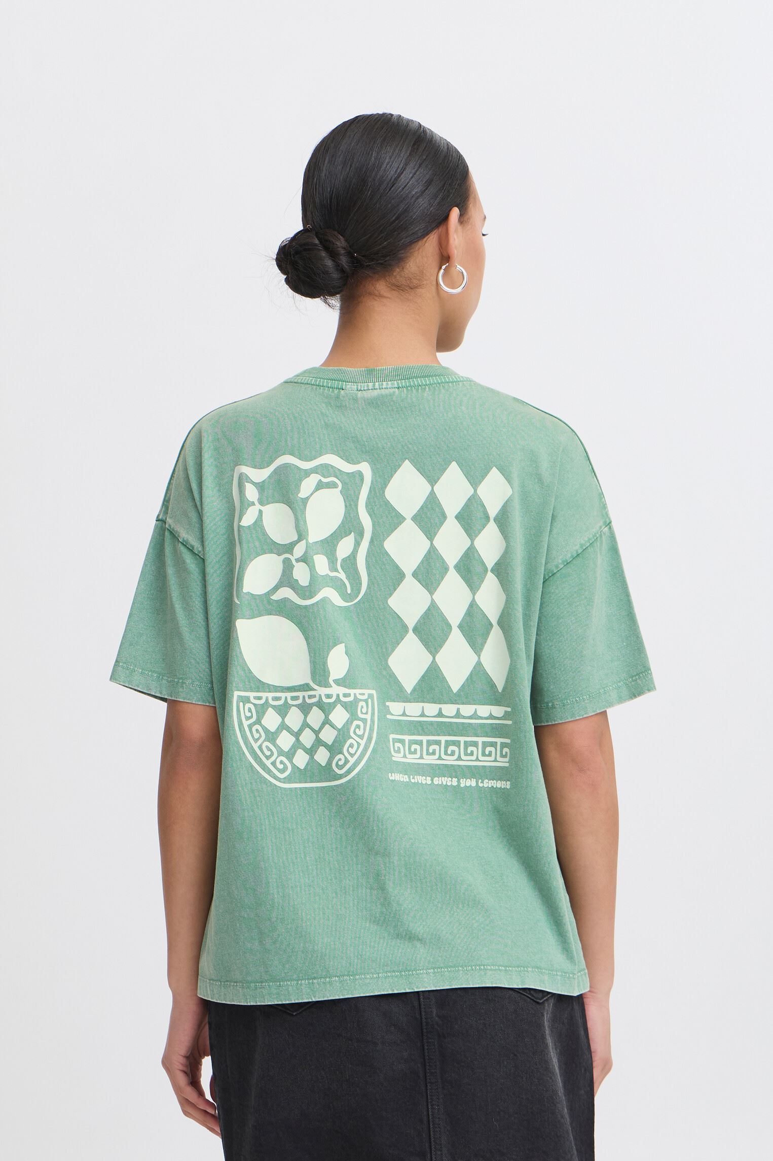Tee-shirts IHNABINO SS4 femme vert Ichi Tee-shirts IHNABINO SS4 femme vert Pine green