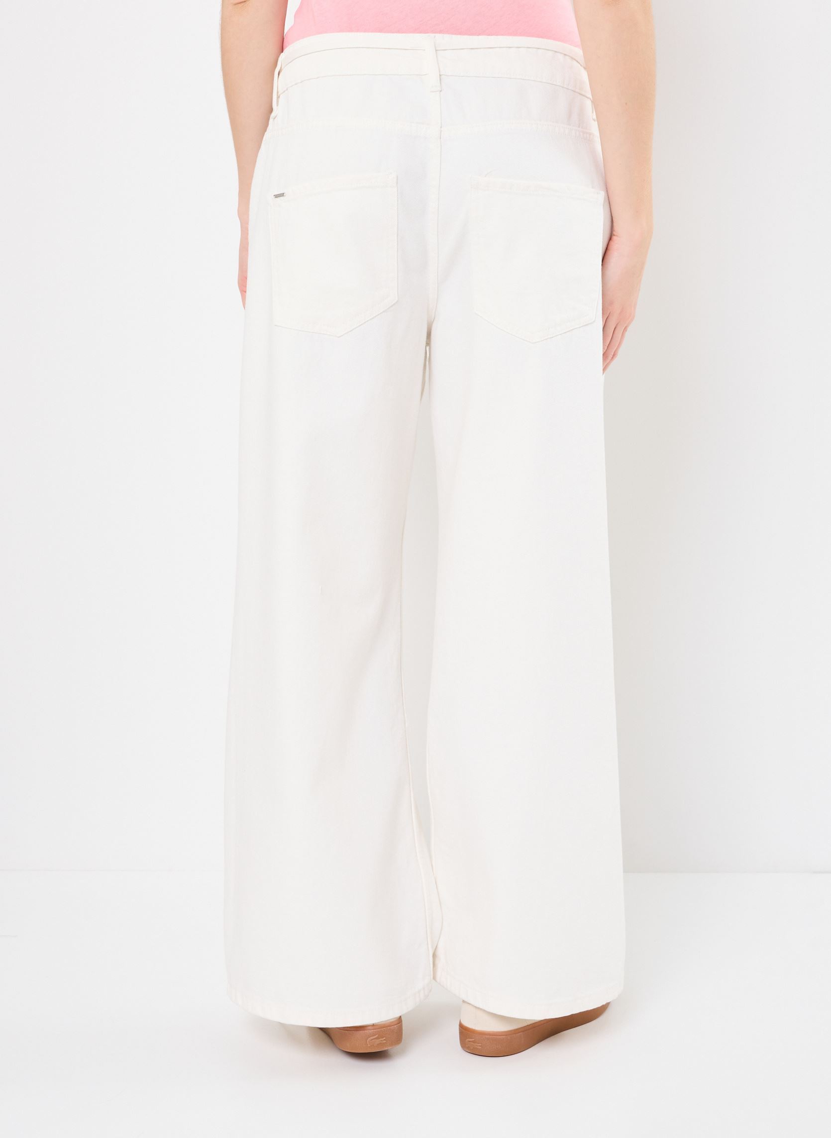 Wijde jeans / Flared Jeans BYKIMU BELT JEANS - dames wit B-Young Wijde jeans / Flared Jeans BYKIMU BELT JEANS - dames wit MARSHMALLOW