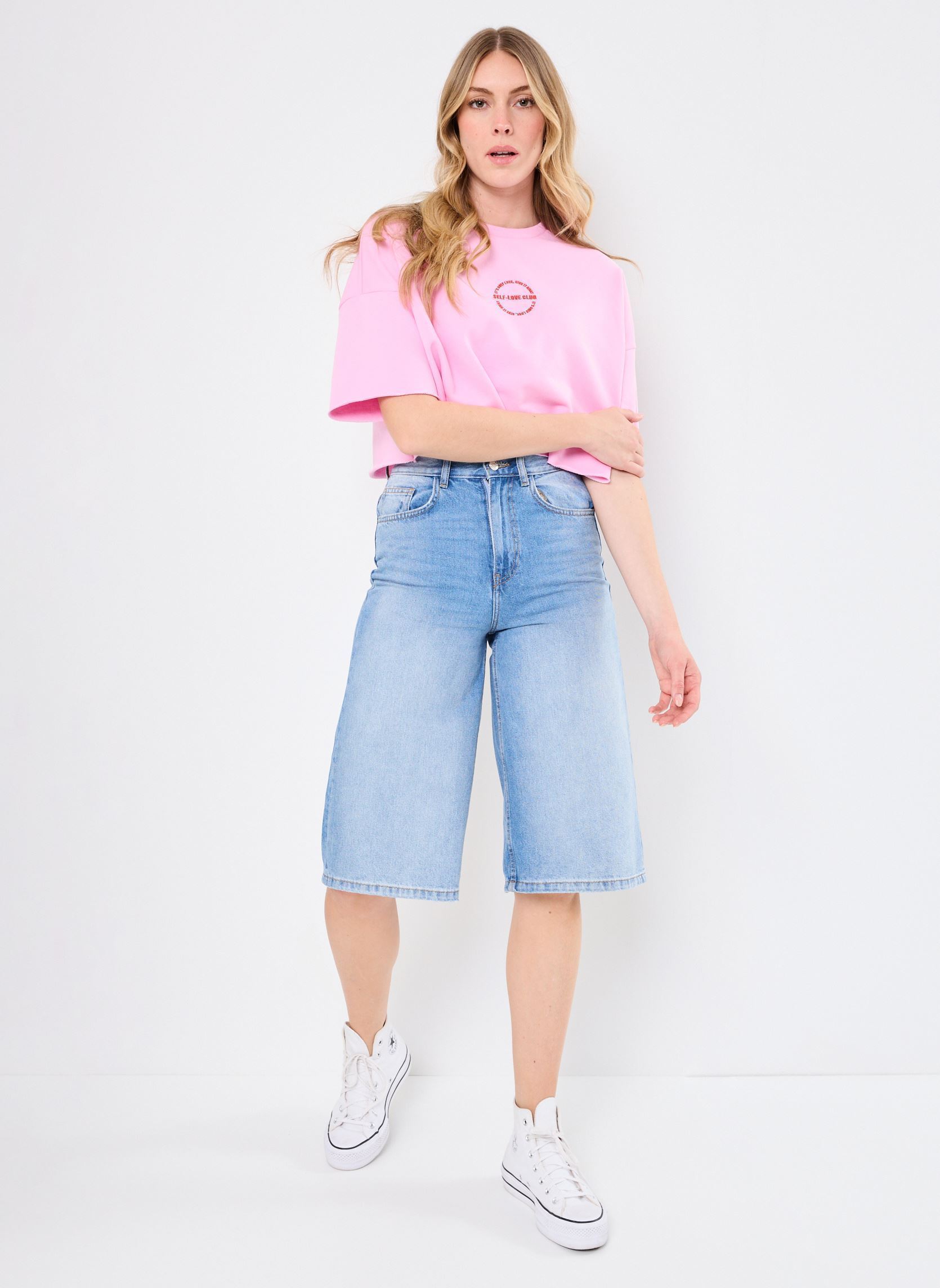 Bermudas BYLUNANA SHORTS - femme bleu B-Young Bermudas BYLUNANA SHORTS - femme bleu Ligth Blue Denim