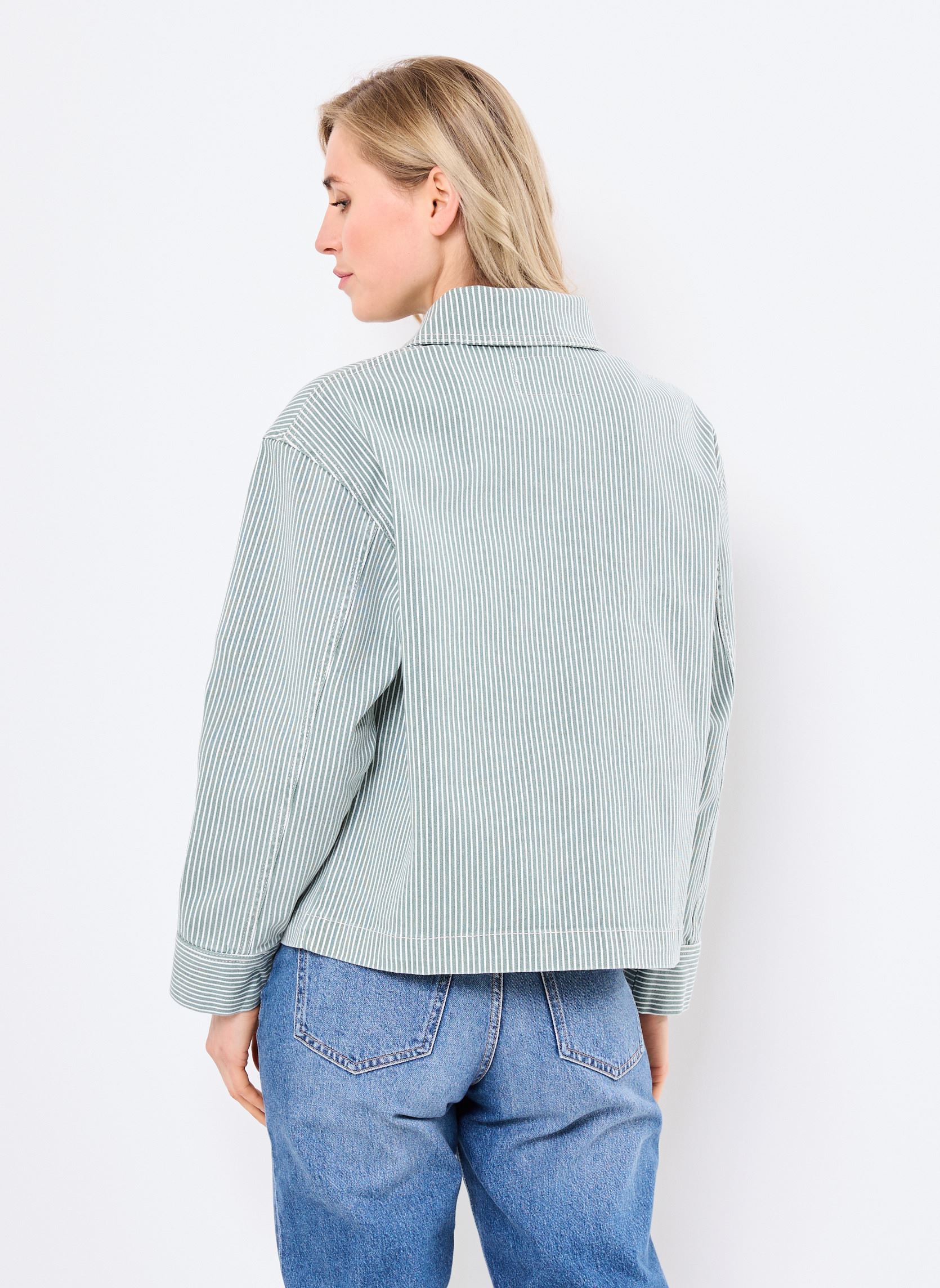 Jacken BYKASIO JACKET 2 - damen grün B-Young Jacken BYKASIO JACKET 2 - damen grün Sea Spray Mix