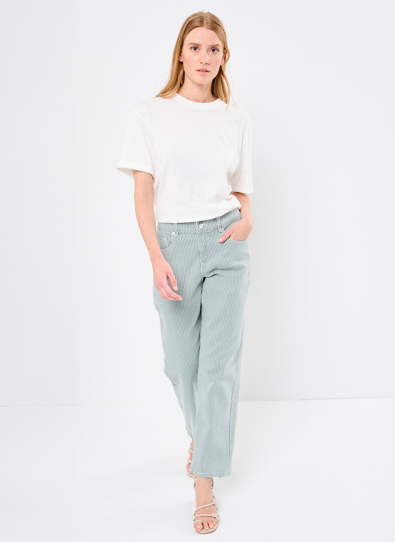 Weite Jeans BYKASIO JEANS 3 - damen grün B-Young Weite Jeans BYKASIO JEANS 3 - damen grün Sea Spray Mix