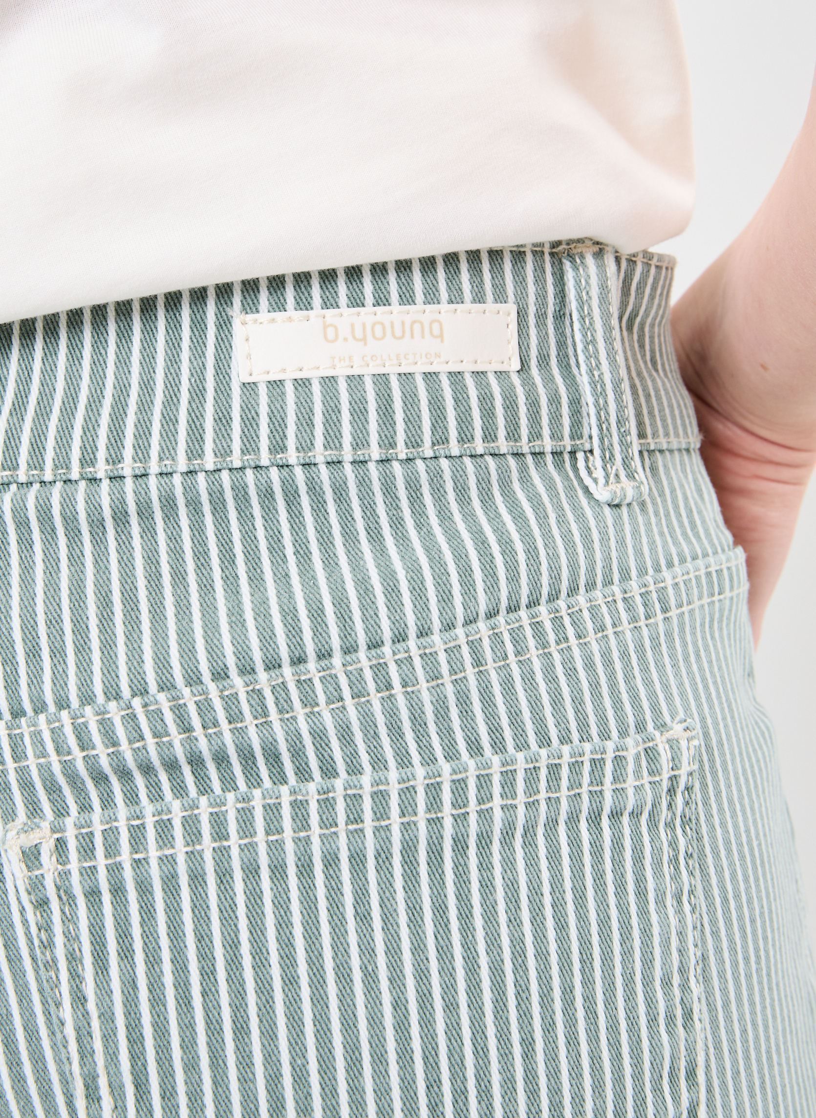 Weite Jeans BYKASIO JEANS 3 - damen grün B-Young Weite Jeans BYKASIO JEANS 3 - damen grün Sea Spray Mix