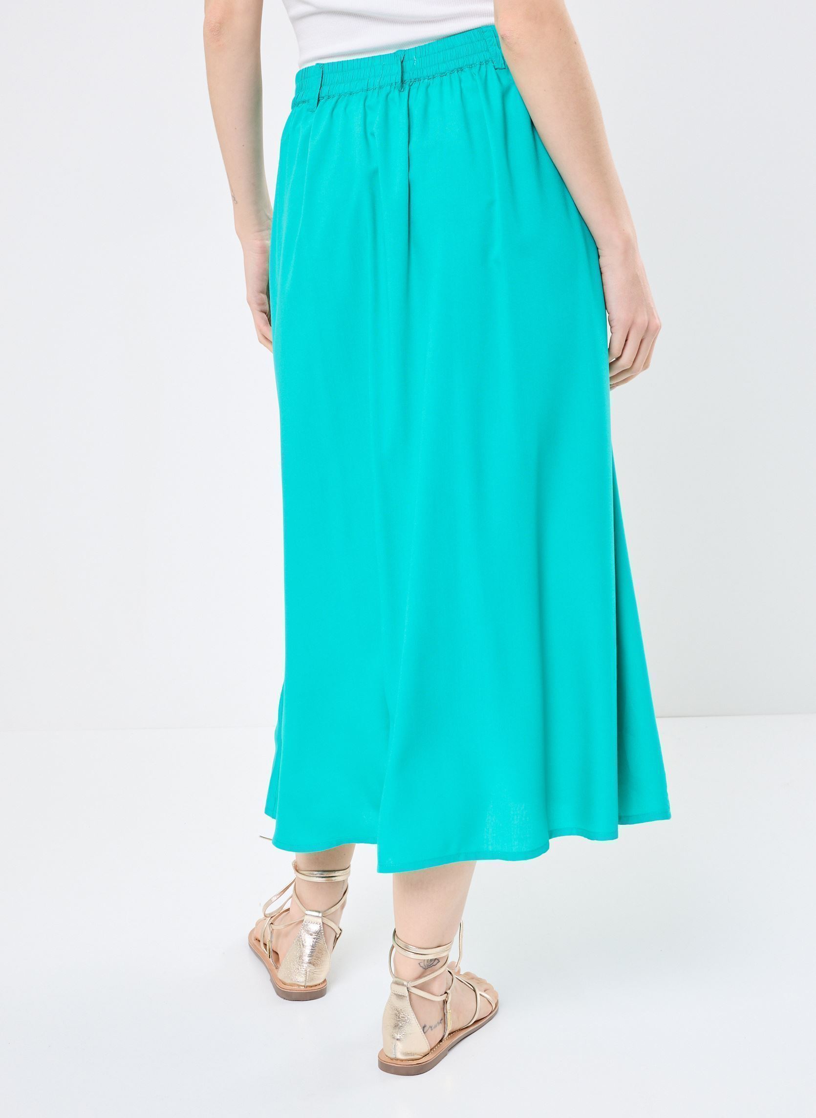 Jupes longues BYGIRA SKIRT - femme bleu B-Young Jupes longues BYGIRA SKIRT - femme bleu Spectra Green