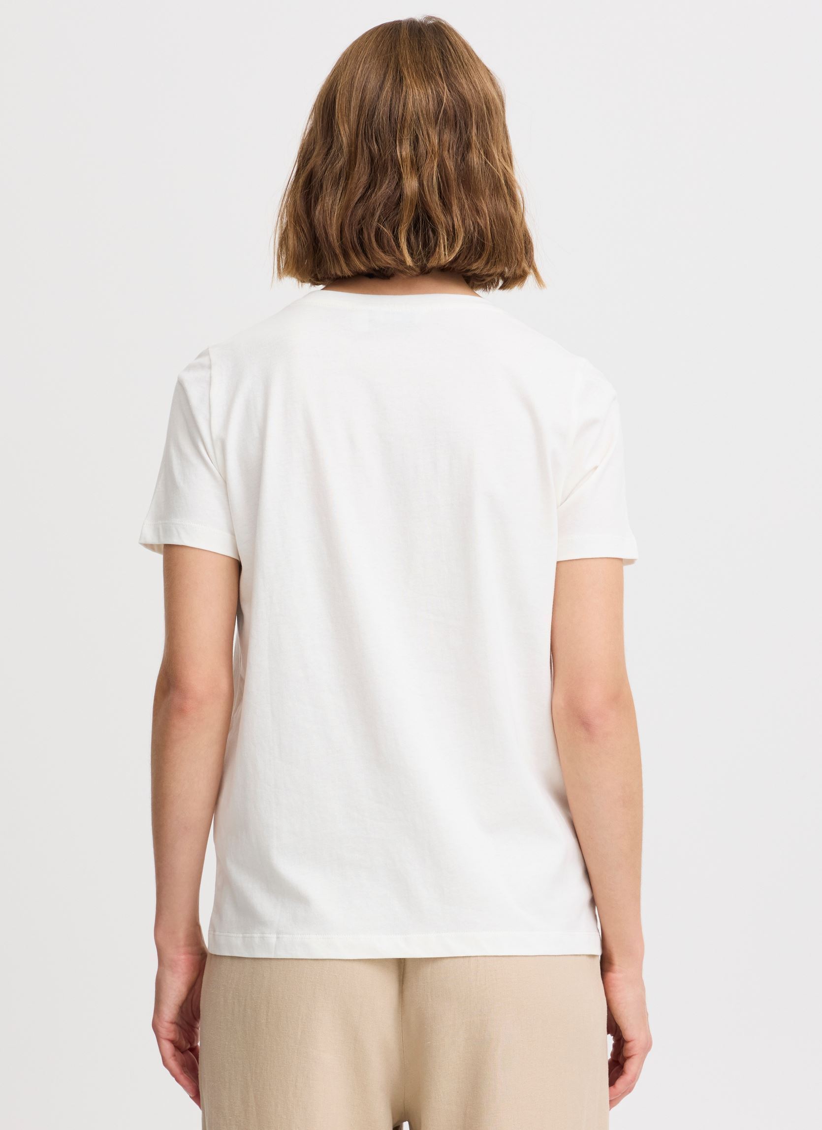 Tee-shirts manches courtes BYSOBBE DESERT TSHIRT - femme blanc B-Young Tee-shirts manches courtes BYSOBBE DESERT TSHIRT - femme blanc Marshmallow