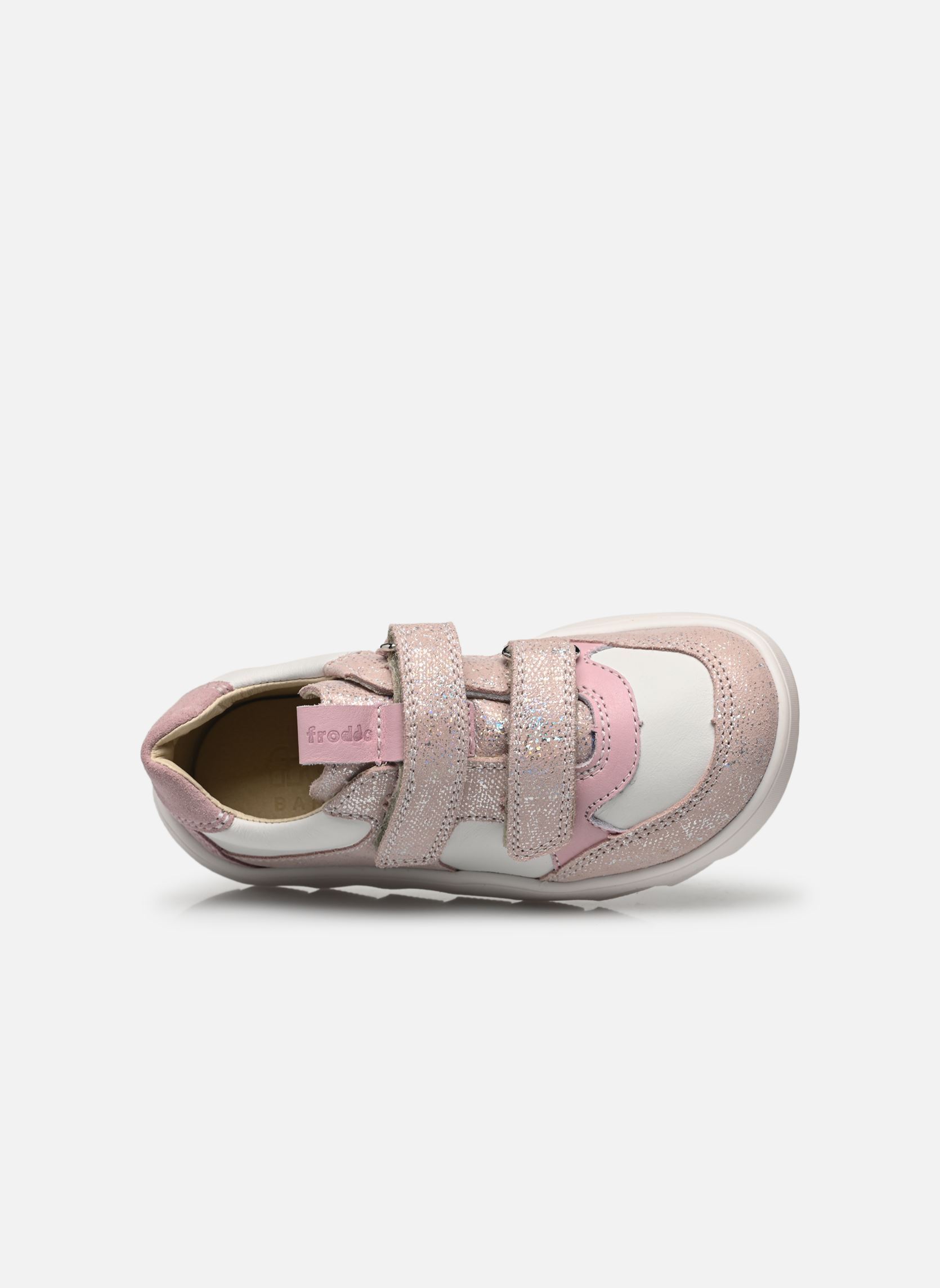 Sneaker ZERU SPRING BAREFOOT mädchen silber Froddo Sneaker ZERU SPRING BAREFOOT mädchen silber White/pink