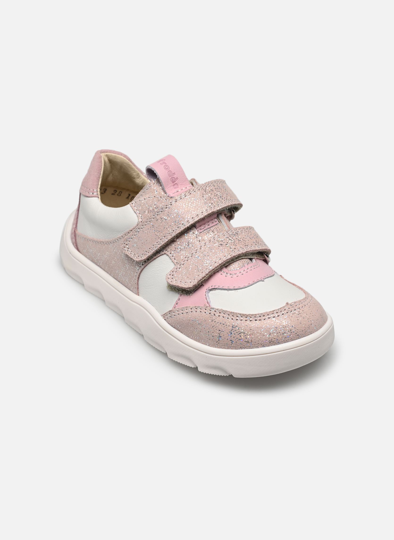 Sneaker ZERU SPRING BAREFOOT mädchen silber Froddo Sneaker ZERU SPRING BAREFOOT mädchen silber White/pink