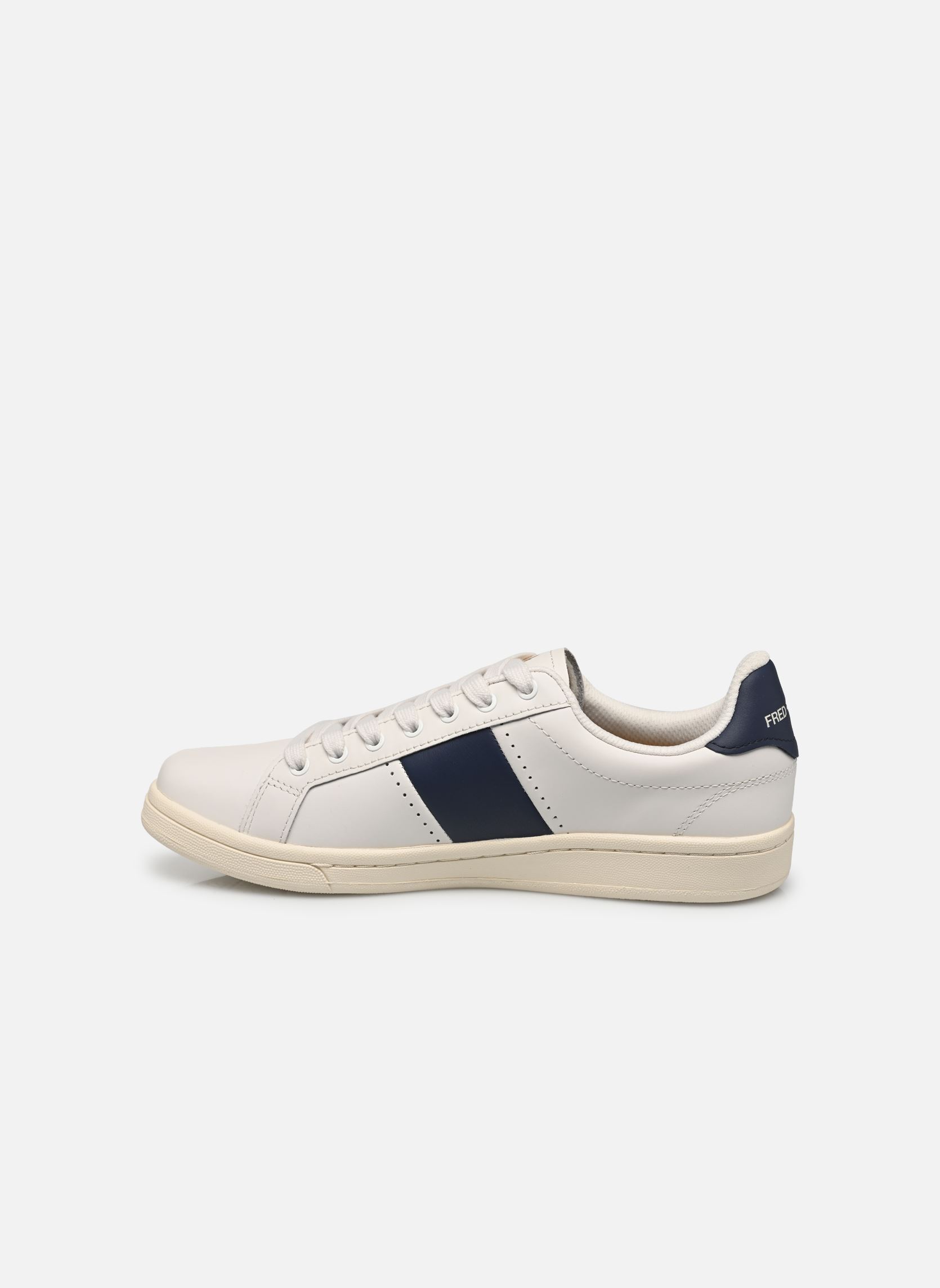 Sneakers B721 Leather Perf/Branded heren wit Fred Perry Sneakers B721 Leather Perf/Branded heren wit Snow white