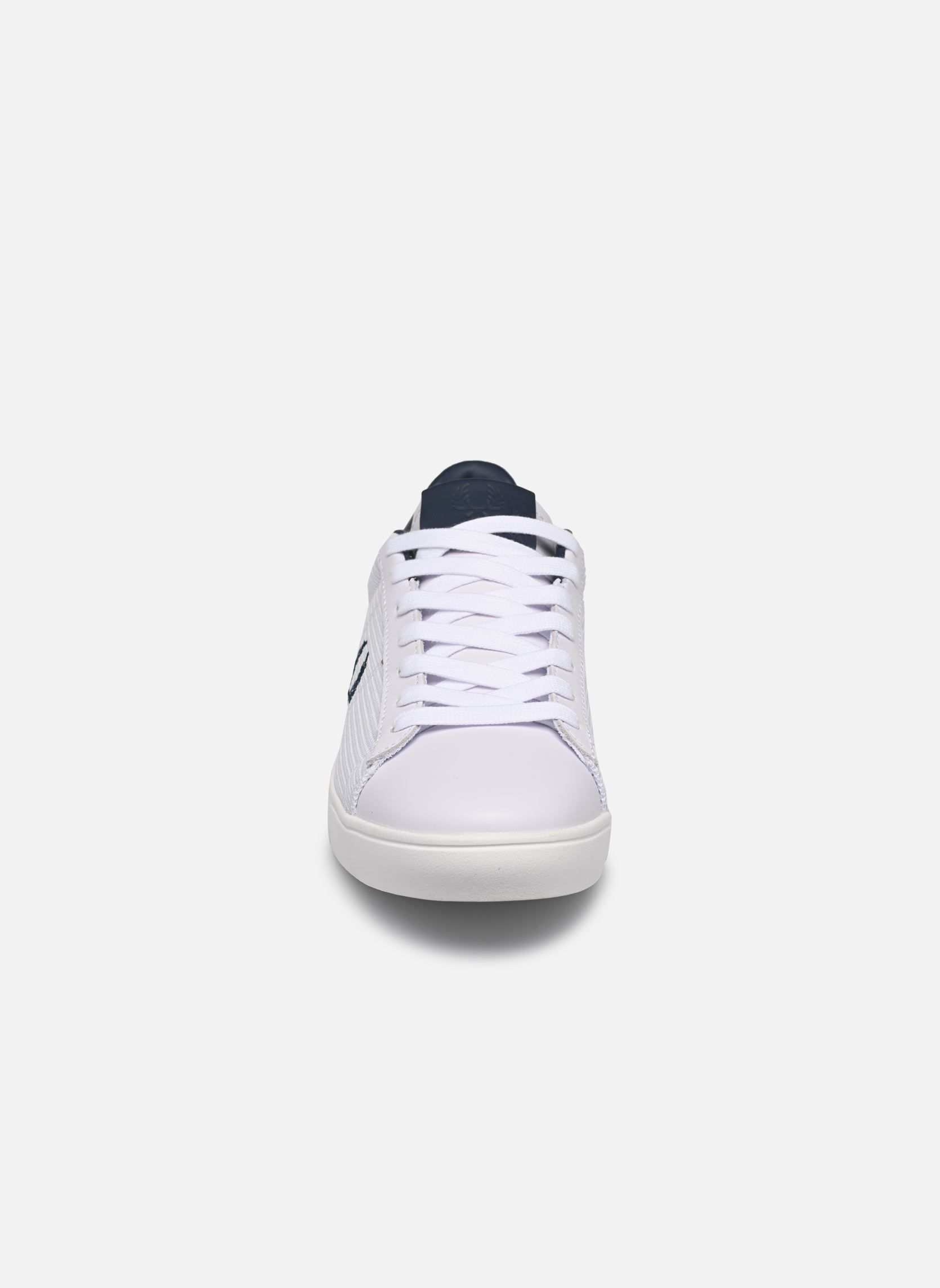 Niedrige Sneaker Spencer Mesh/Leather herren weiß Fred Perry Niedrige Sneaker Spencer Mesh/Leather herren weiß WHITE