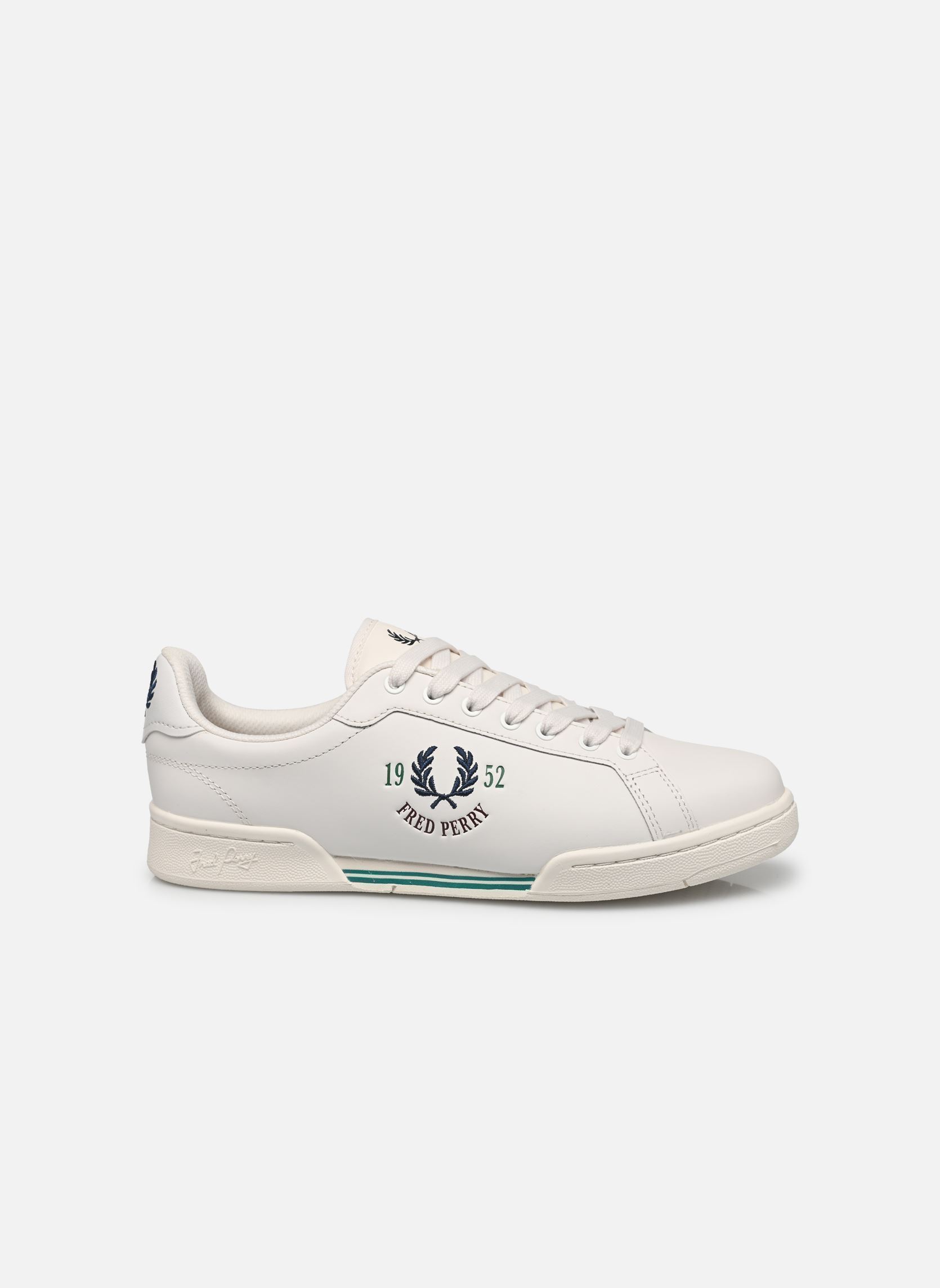Baskets B722 Leather/1952 Branded homme blanc Fred Perry Baskets B722 Leather/1952 Branded homme blanc Snow white