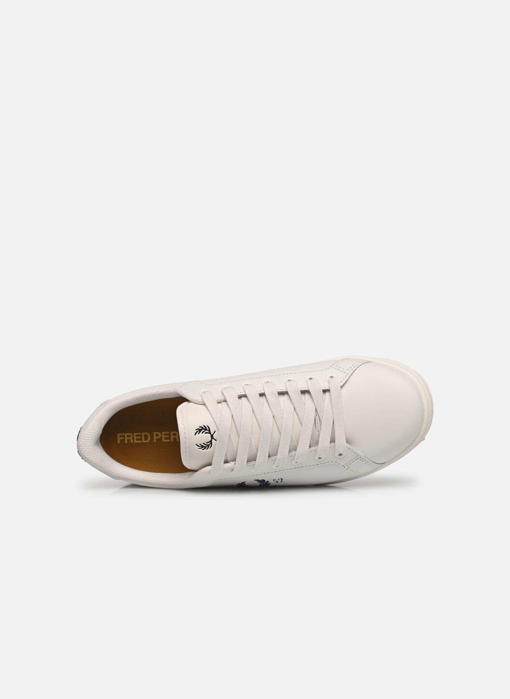 Baskets B722 Leather/1952 Branded homme blanc Fred Perry Baskets B722 Leather/1952 Branded homme blanc Snow white
