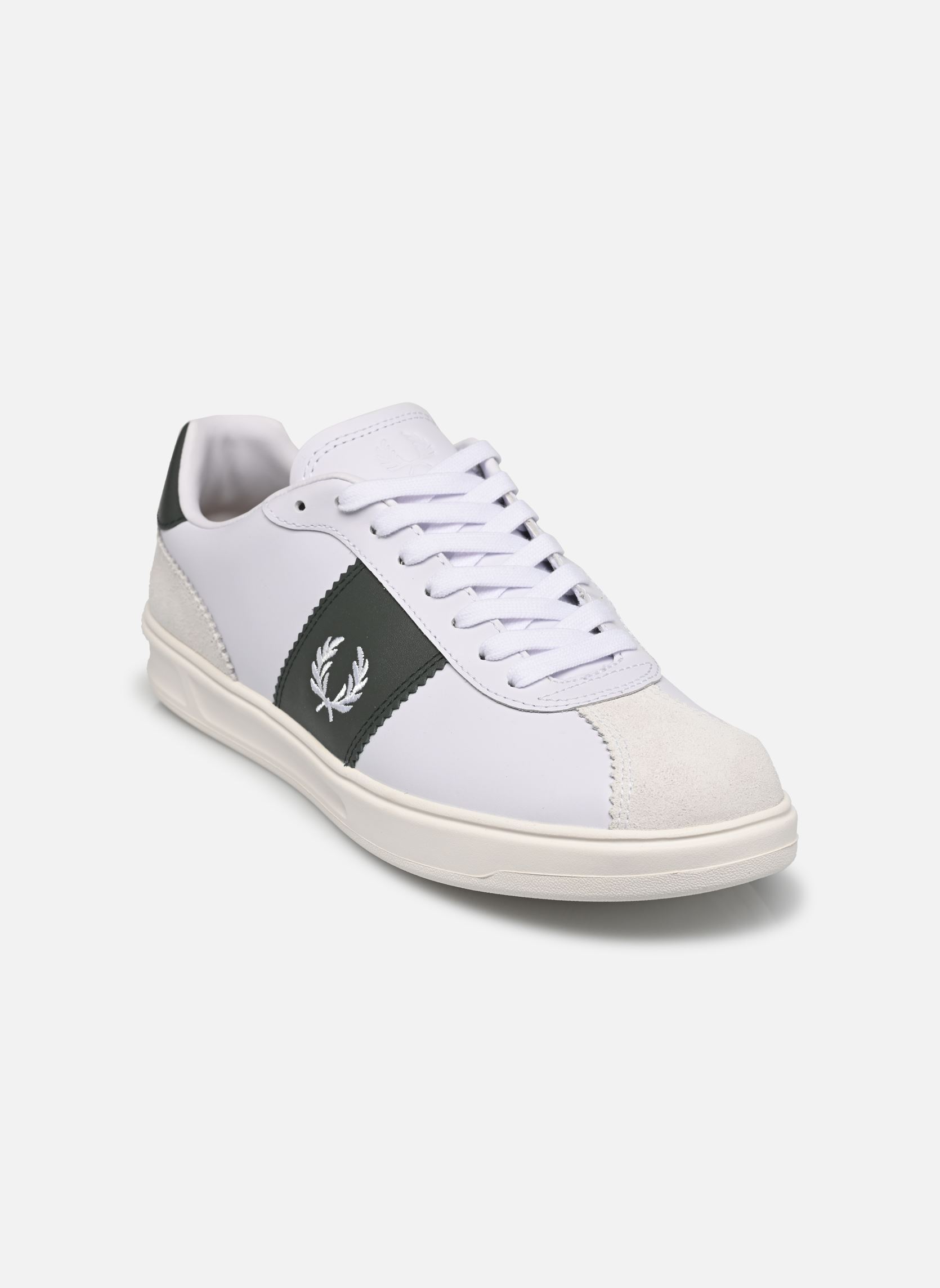 Sneakers B4 Suede/Leather heren wit Fred Perry Sneakers B4 Suede/Leather heren wit White