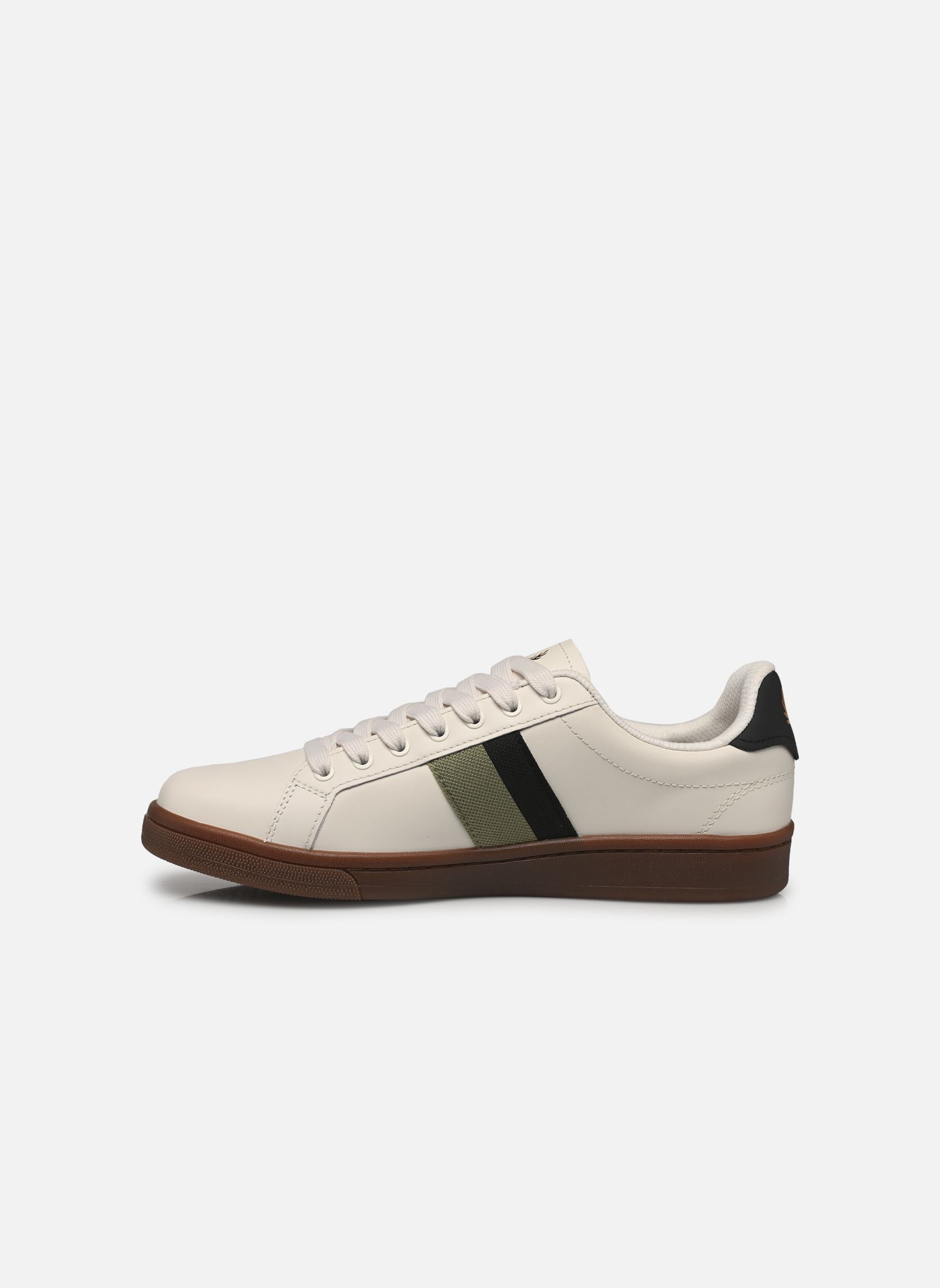Baskets basses B721 Leather / Tape Detail homme blanc Fred Perry Baskets basses B721 Leather / Tape Detail homme blanc Light Ecru