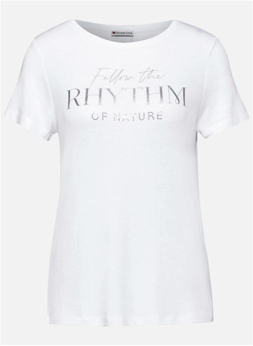 Street One Tee-shirts T-shirt col rond femme blanc