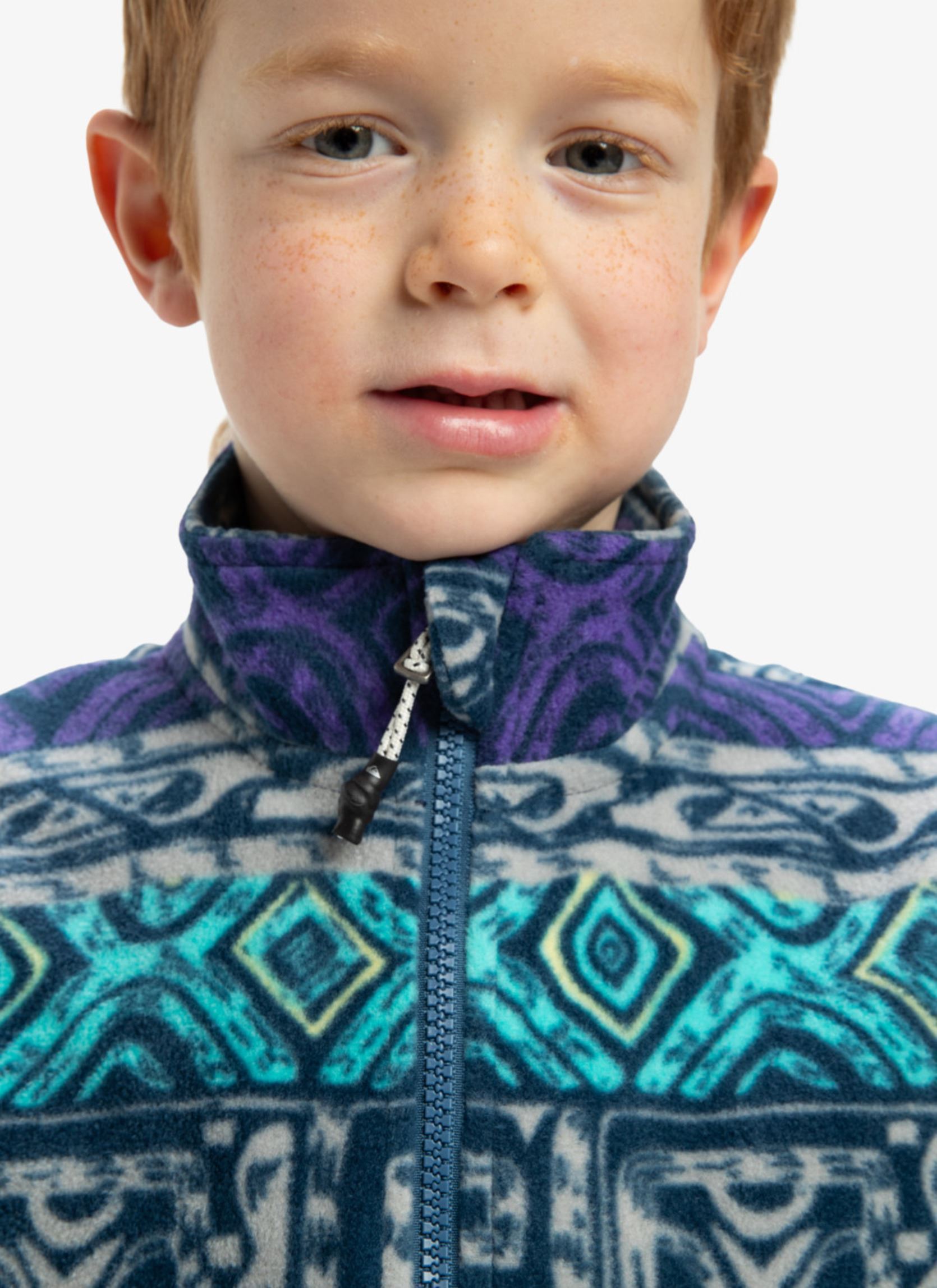 Pull polaire col zippé garçon JOULES 9-10 ans multicolore rayé BP04