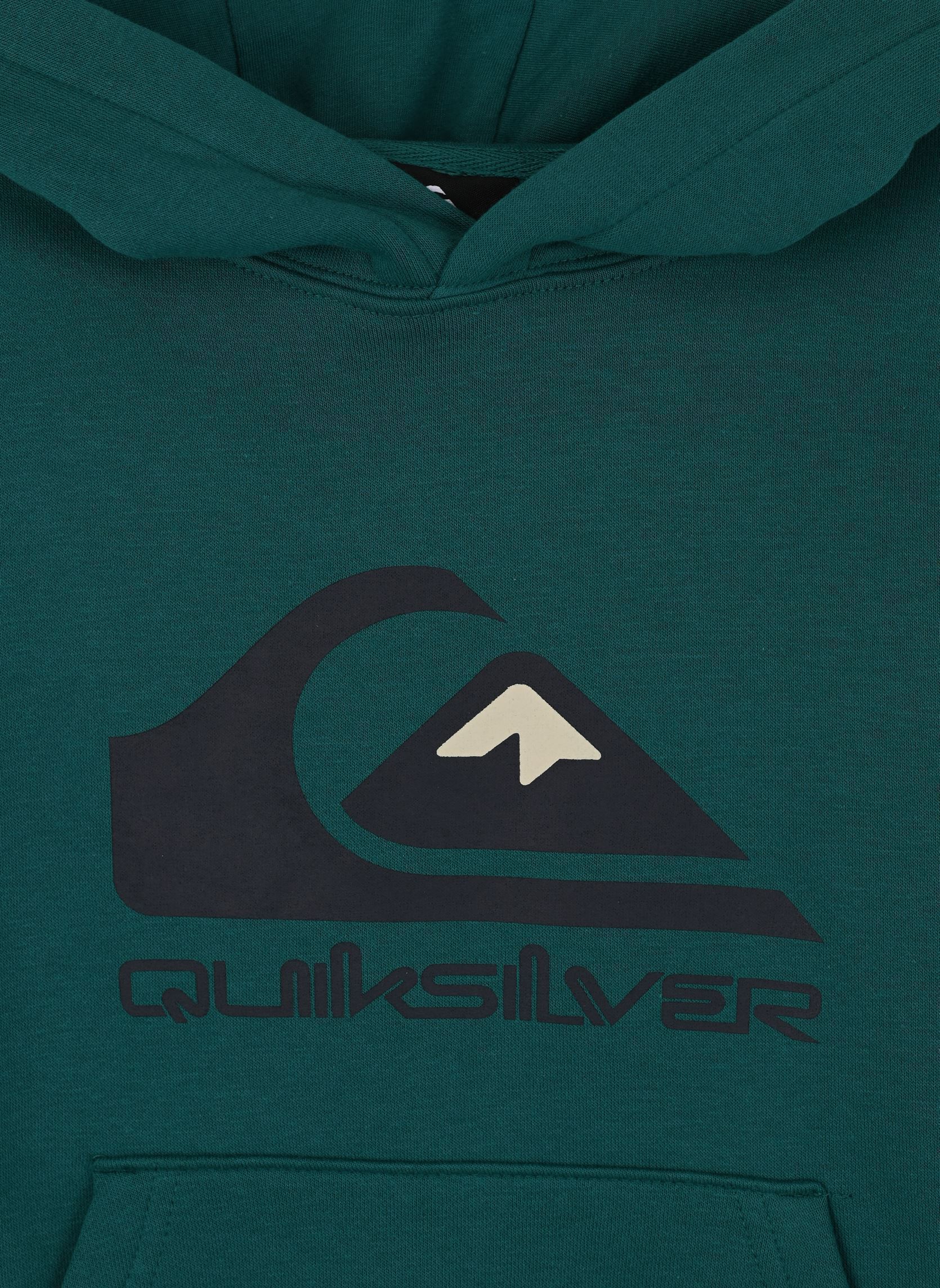 Hoodies Big Logo Hoodie Youth EQBFT03925 jongens groen Quiksilver Hoodies Big Logo Hoodie Youth EQBFT03925 jongens groen TEAL GREEN