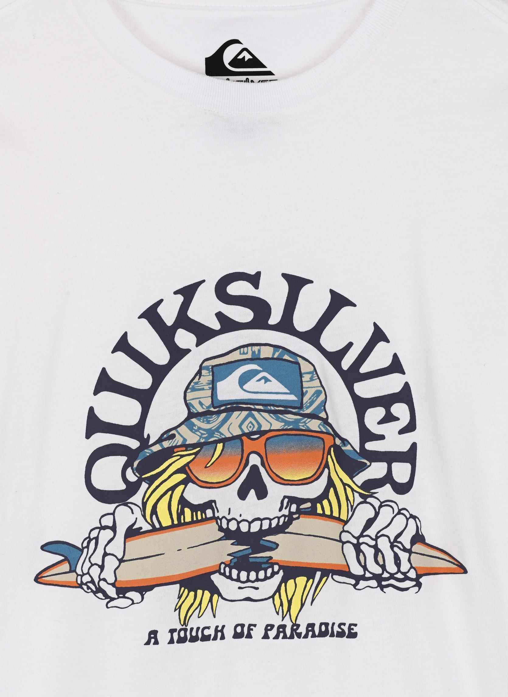 Tee-shirts Ev Skull Feast Ss Yth EQBZT04850 garçon blanc Quiksilver Tee-shirts Ev Skull Feast Ss Yth EQBZT04850 garçon blanc WHITE